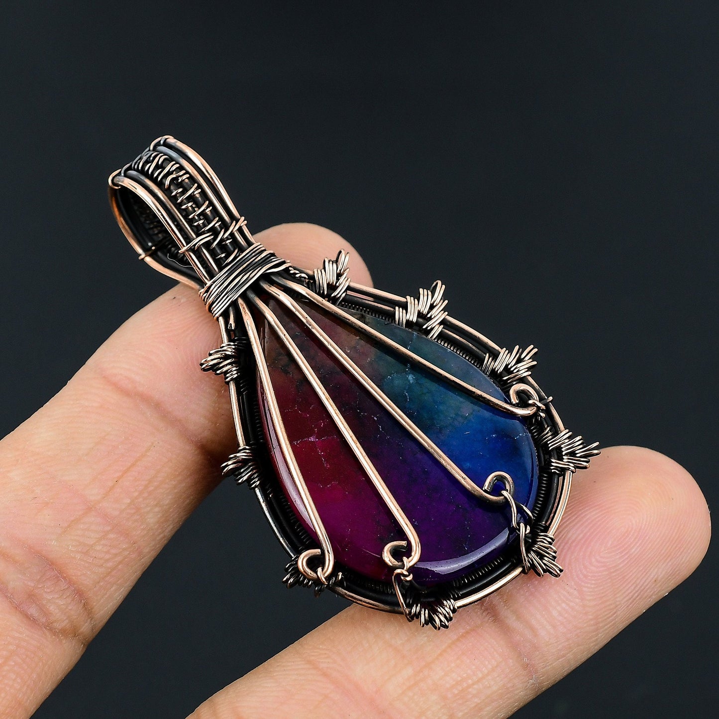 Rainbow Solar Quartz Gemstone Pendant