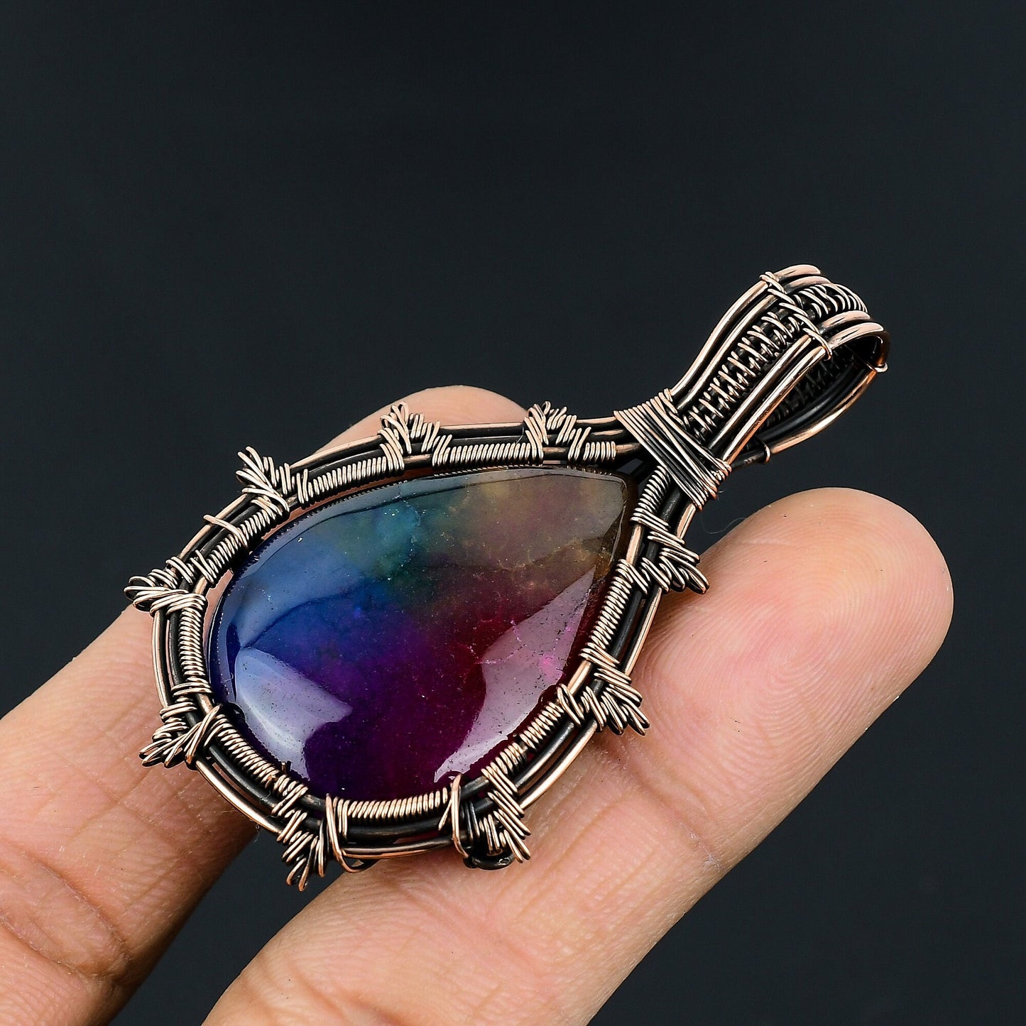 Rainbow Solar Quartz Gemstone Pendant