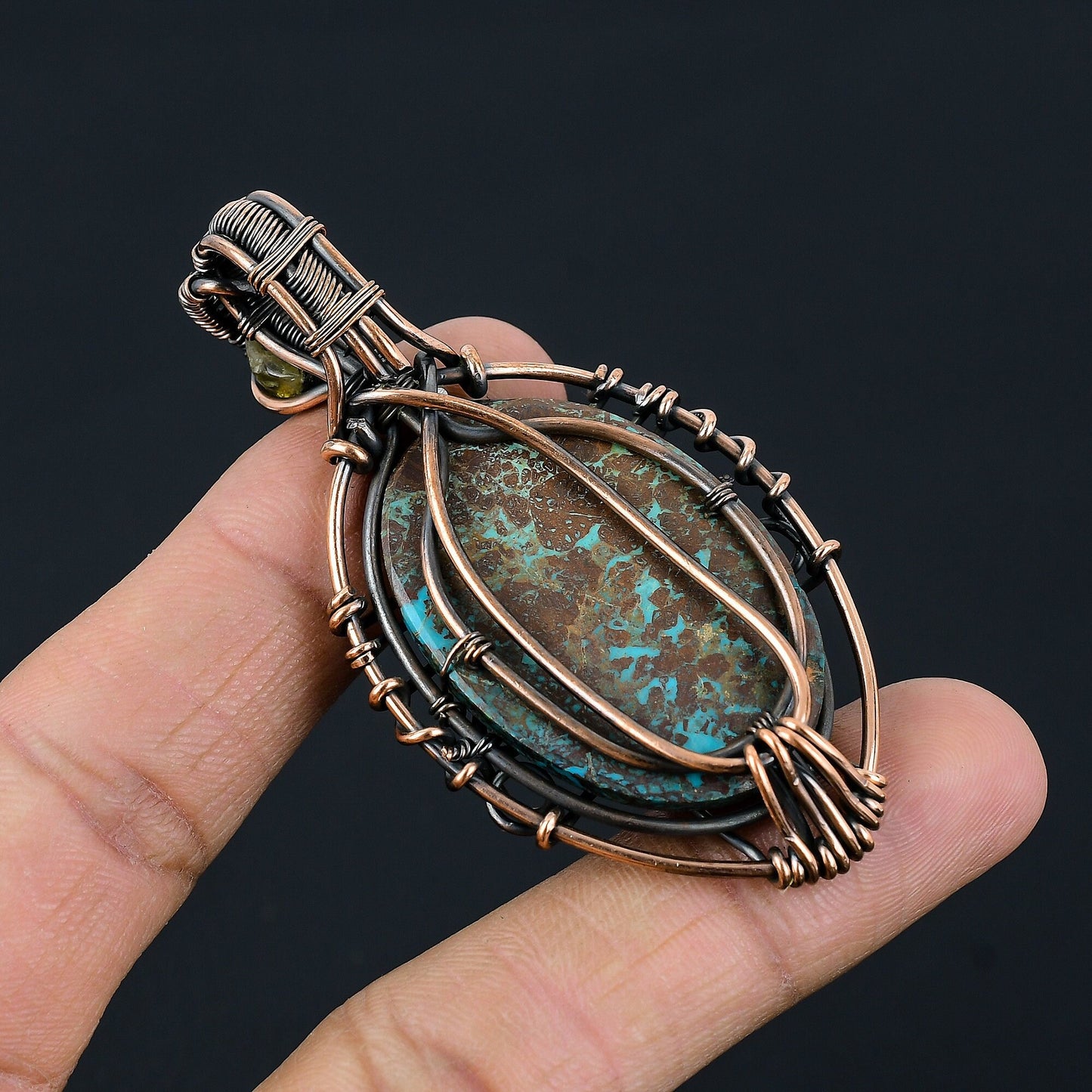 Blue Azurite Gemstone Pendant