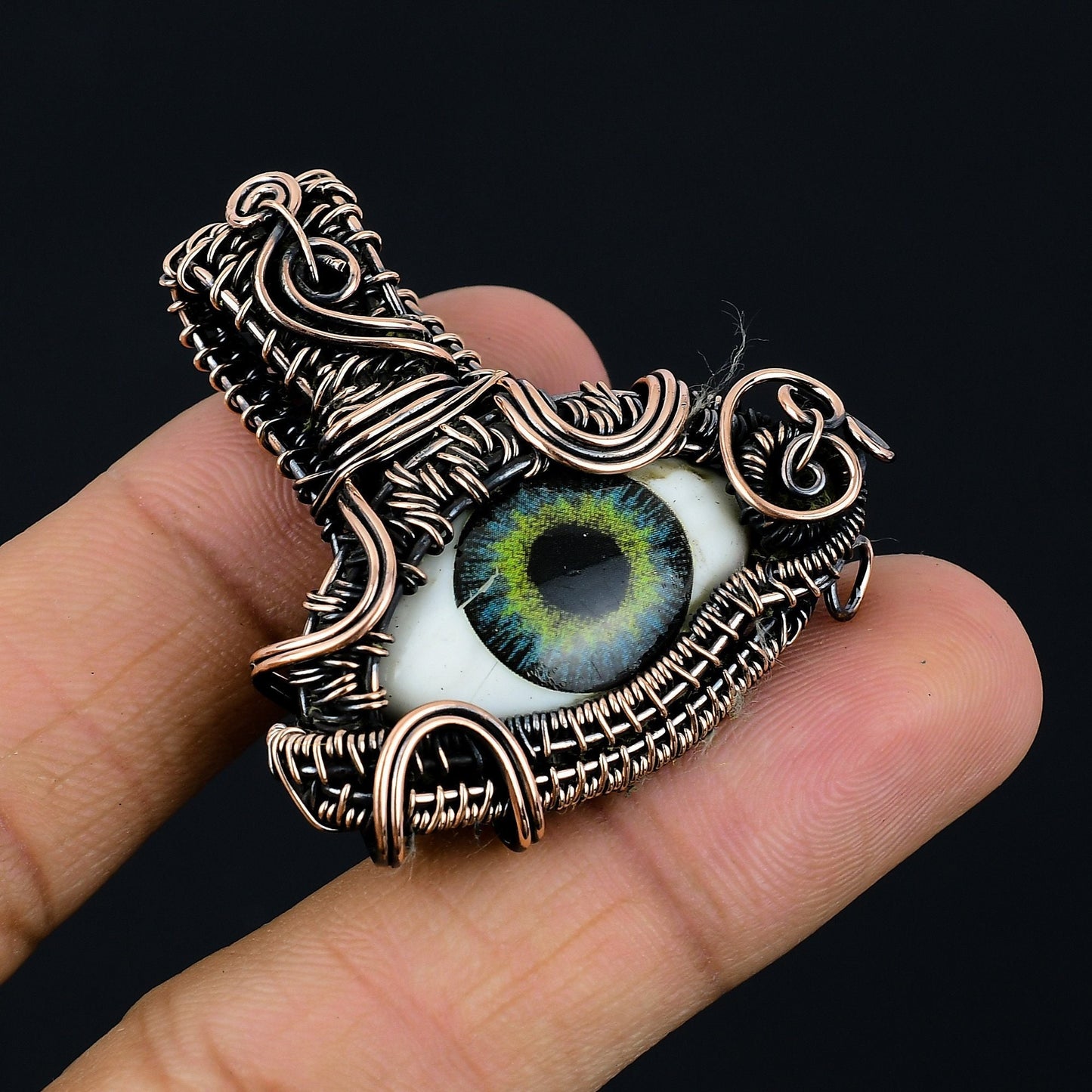 Copper Eye Brown Gemstone Pendant