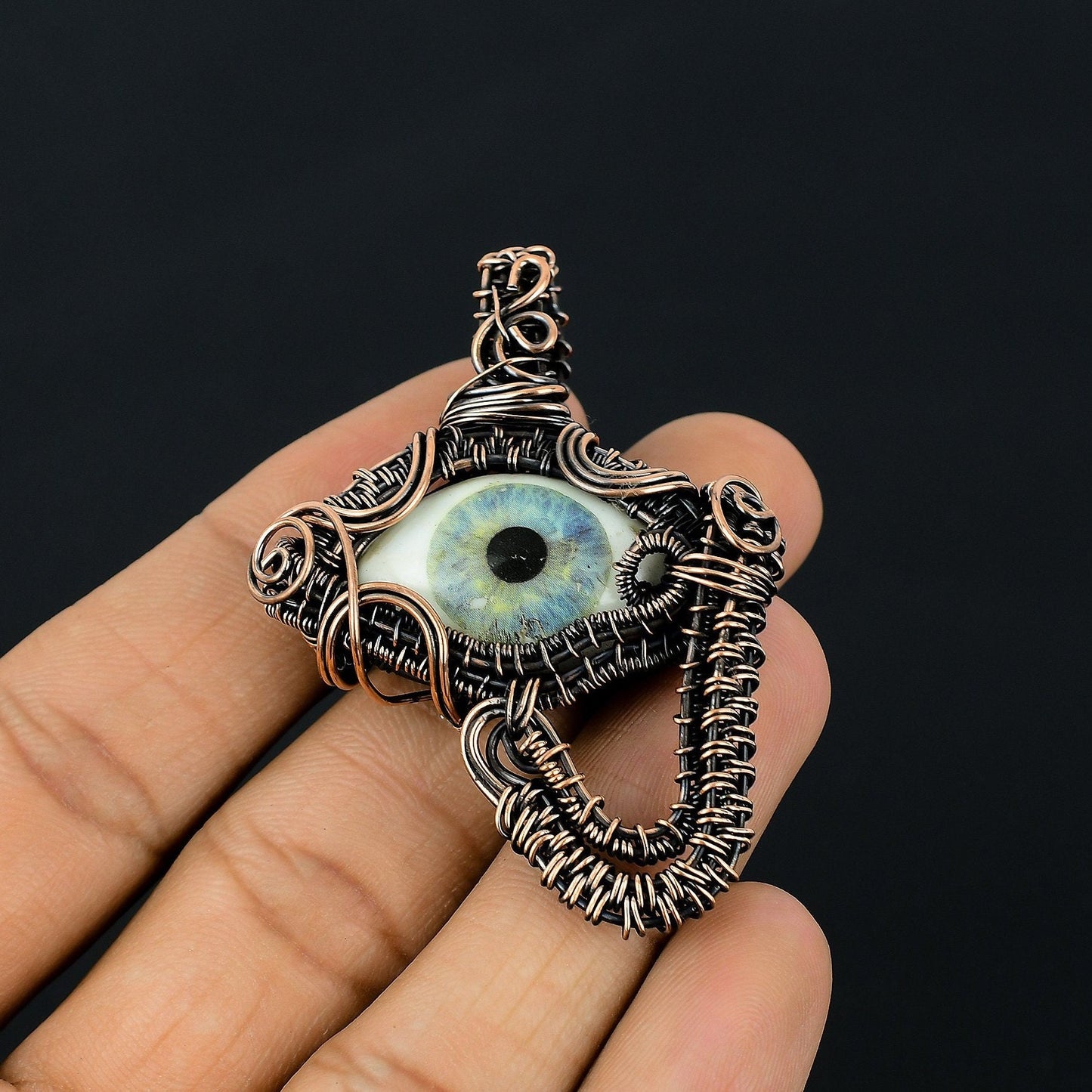 Grey Eye Gemstone Pendant