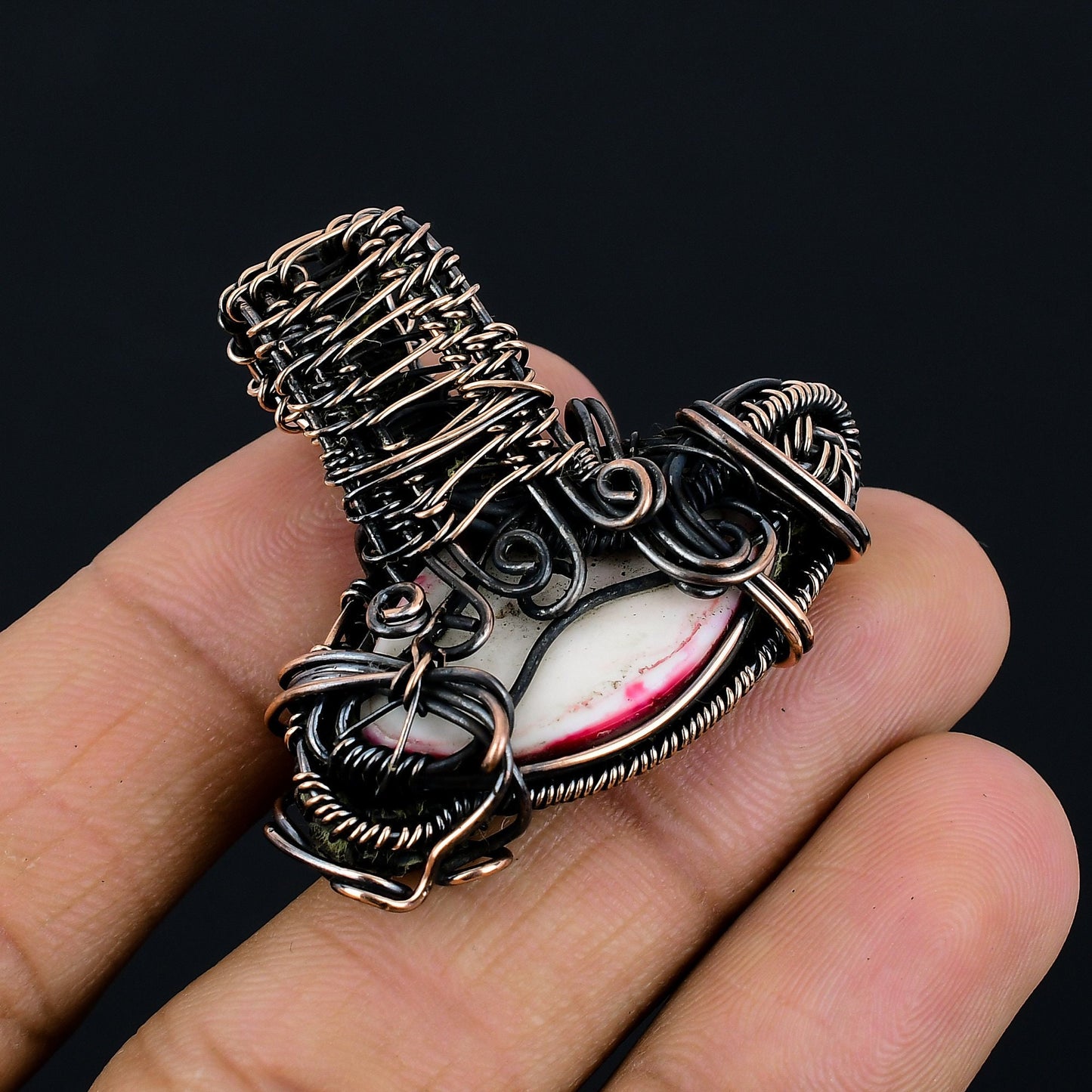 Dual Blue Eye Gemstone Pendant