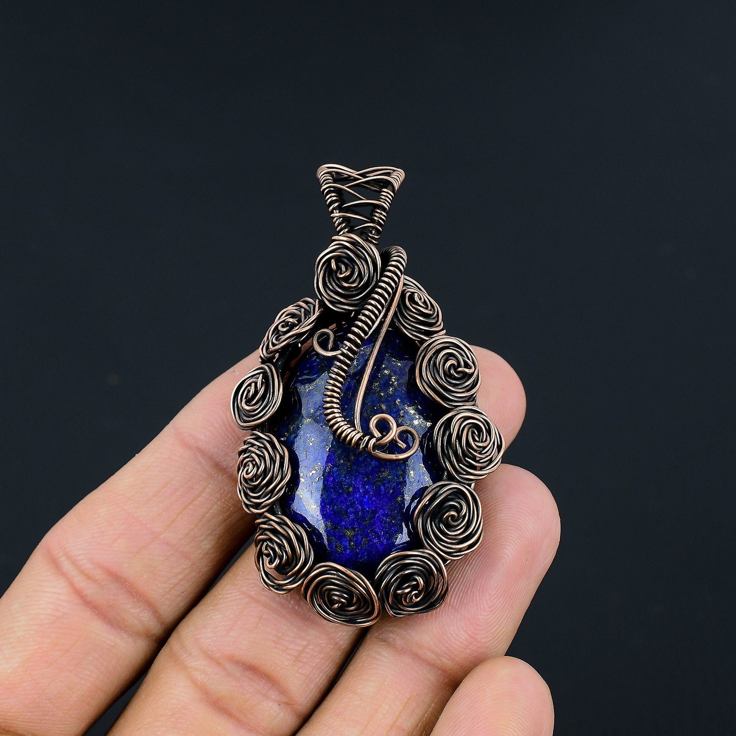 Blue Lapis Lazuli Gemstone Pendant