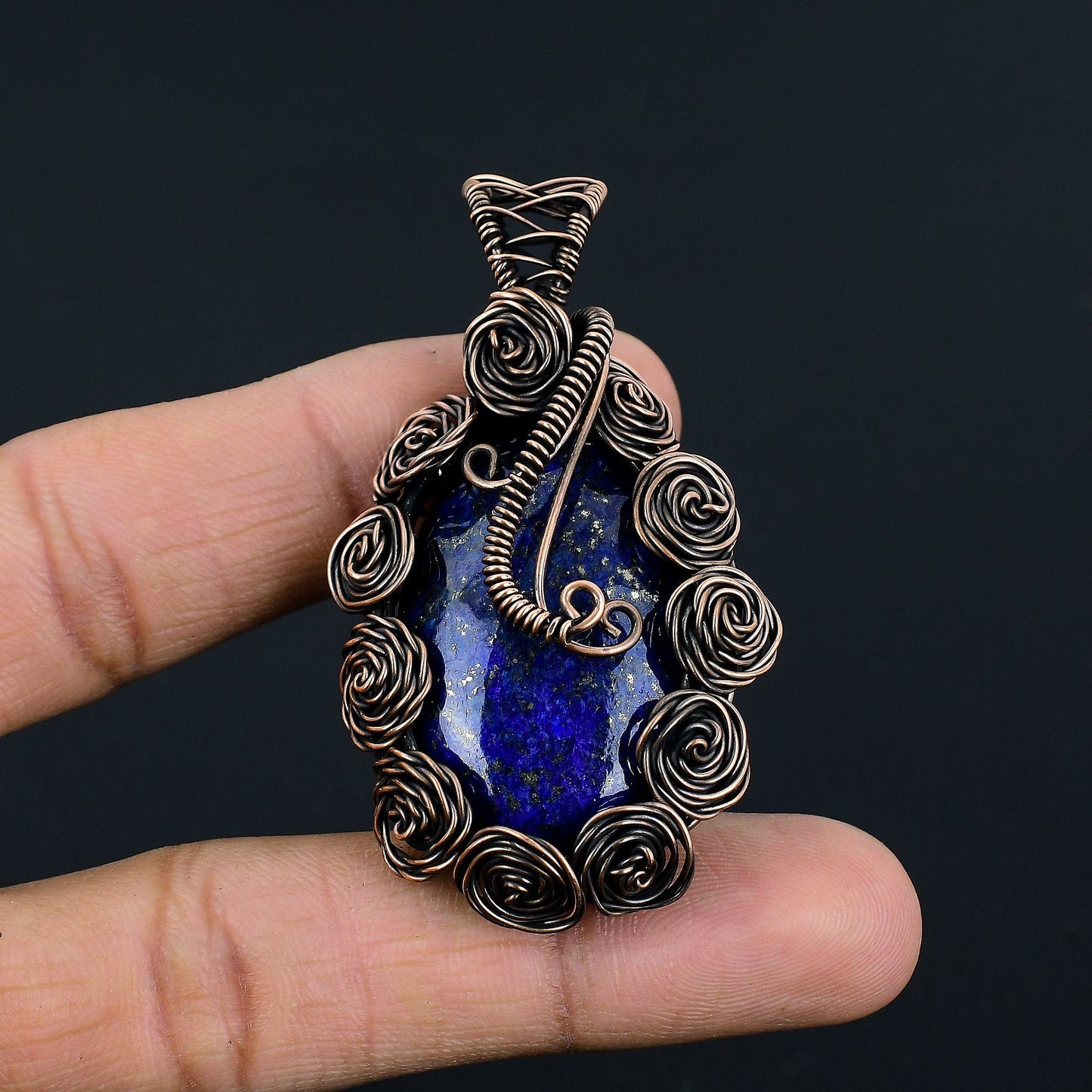 Blue Lapis Lazuli Gemstone Pendant