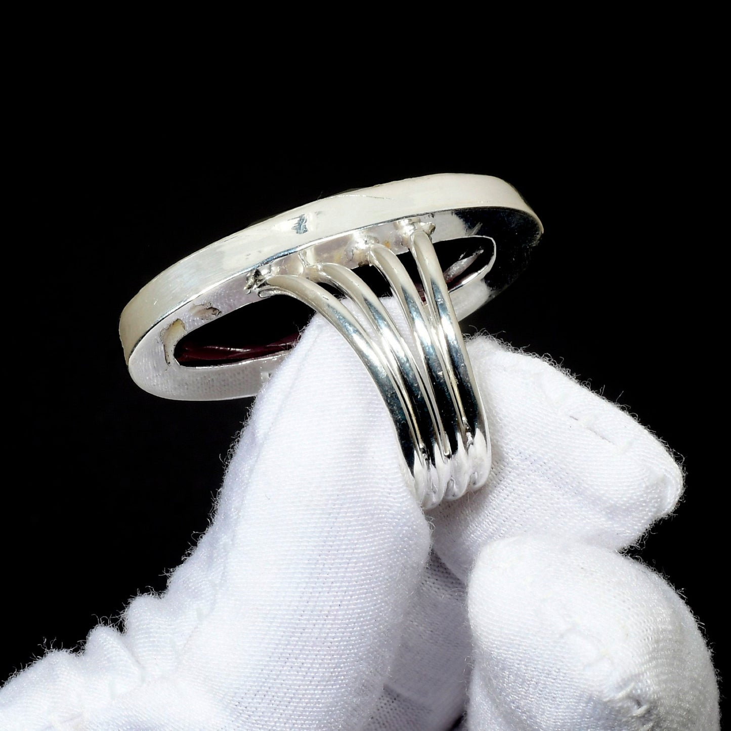 Blue Gemstone Sterling Silver Ring