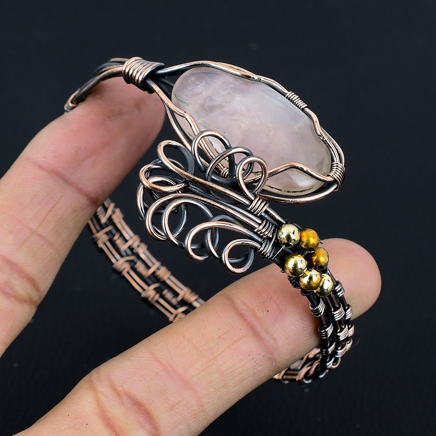 Pink Rose Quartz Gemstone Bracelet