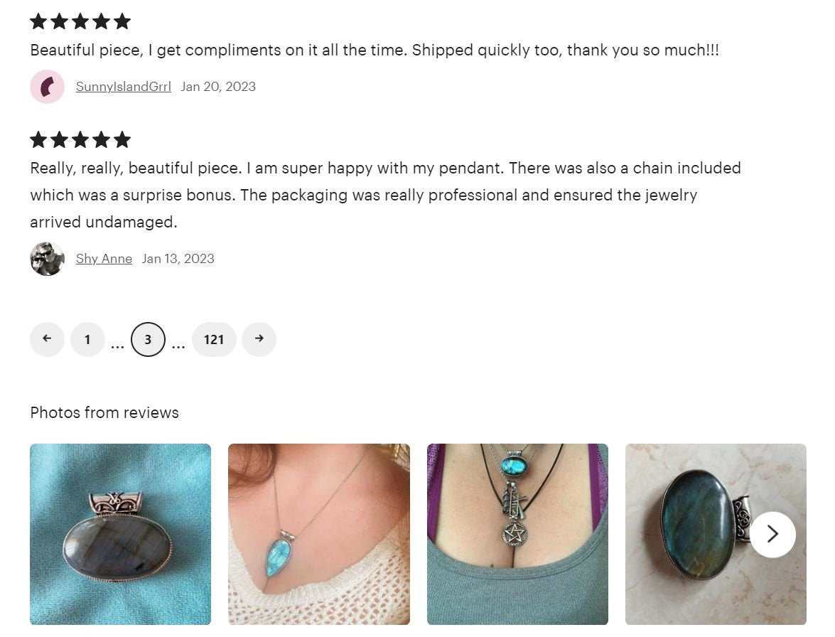 Blue Fire Labradorite Gemstone Pendant