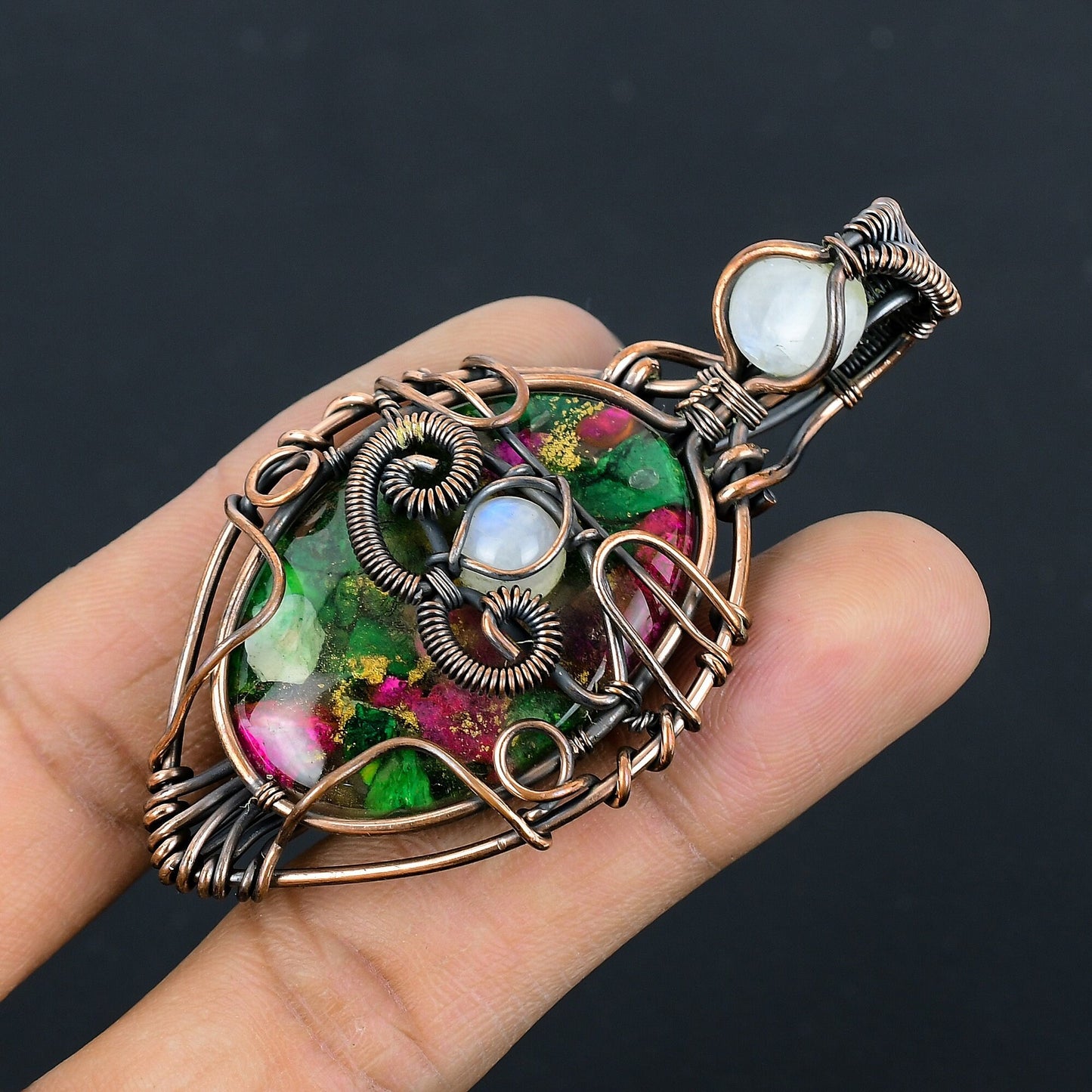 Turquoise Evil Eye Gemstone Pendant