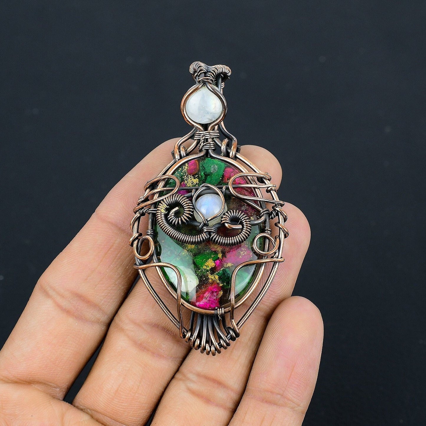 Turquoise Evil Eye Gemstone Pendant