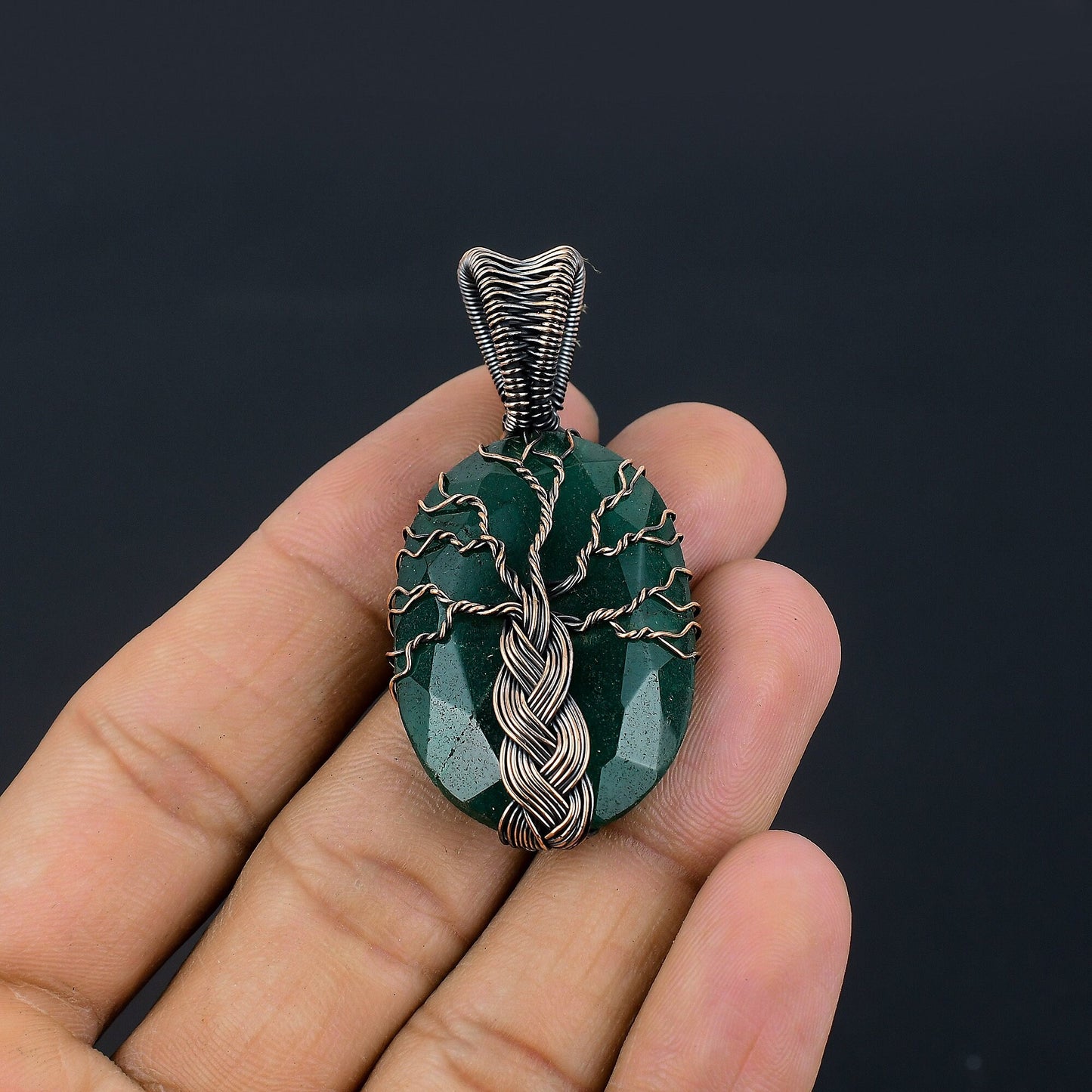 Green Emerald Gemstone Pendant