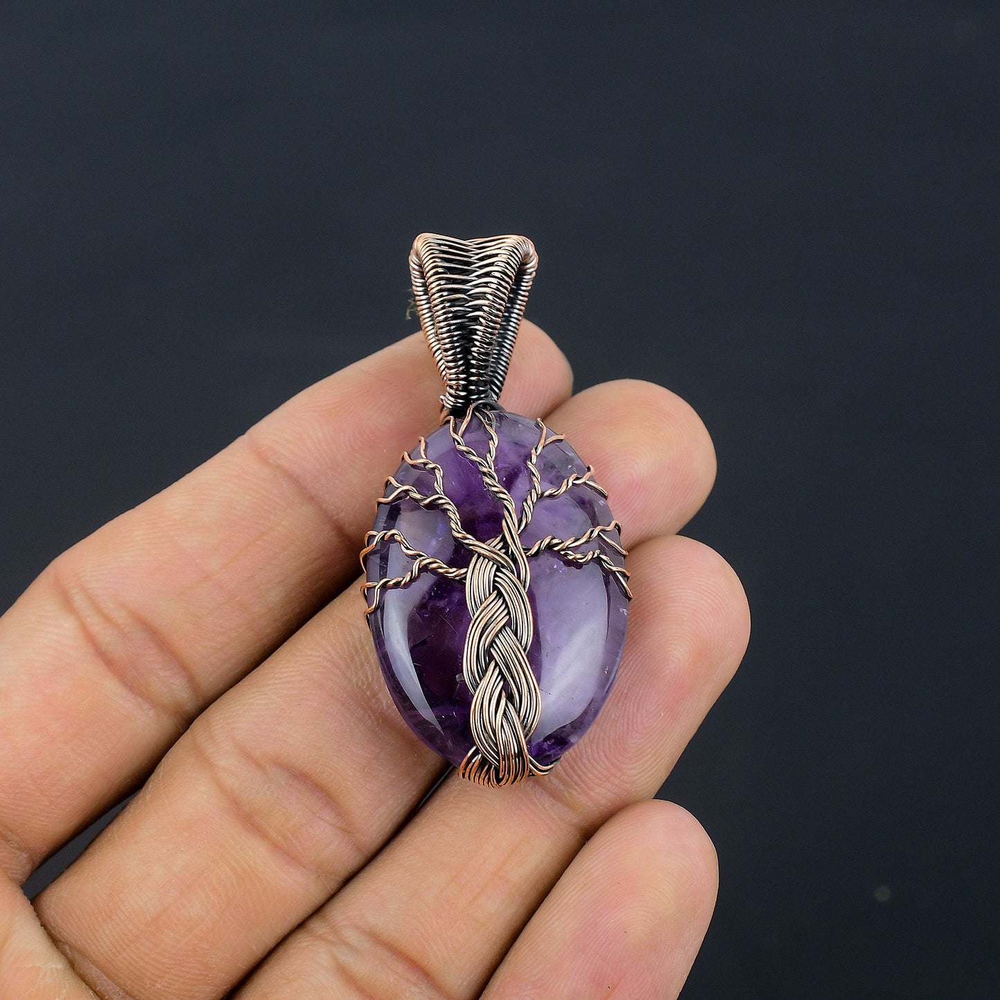 Purple Amethyst Gemstone Pendant