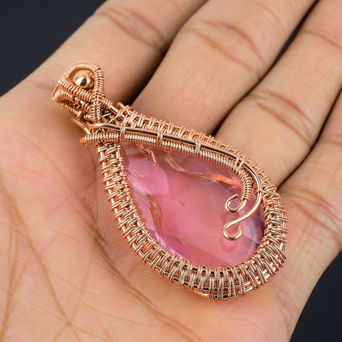 Pink Kunzite Gemstone Pendant