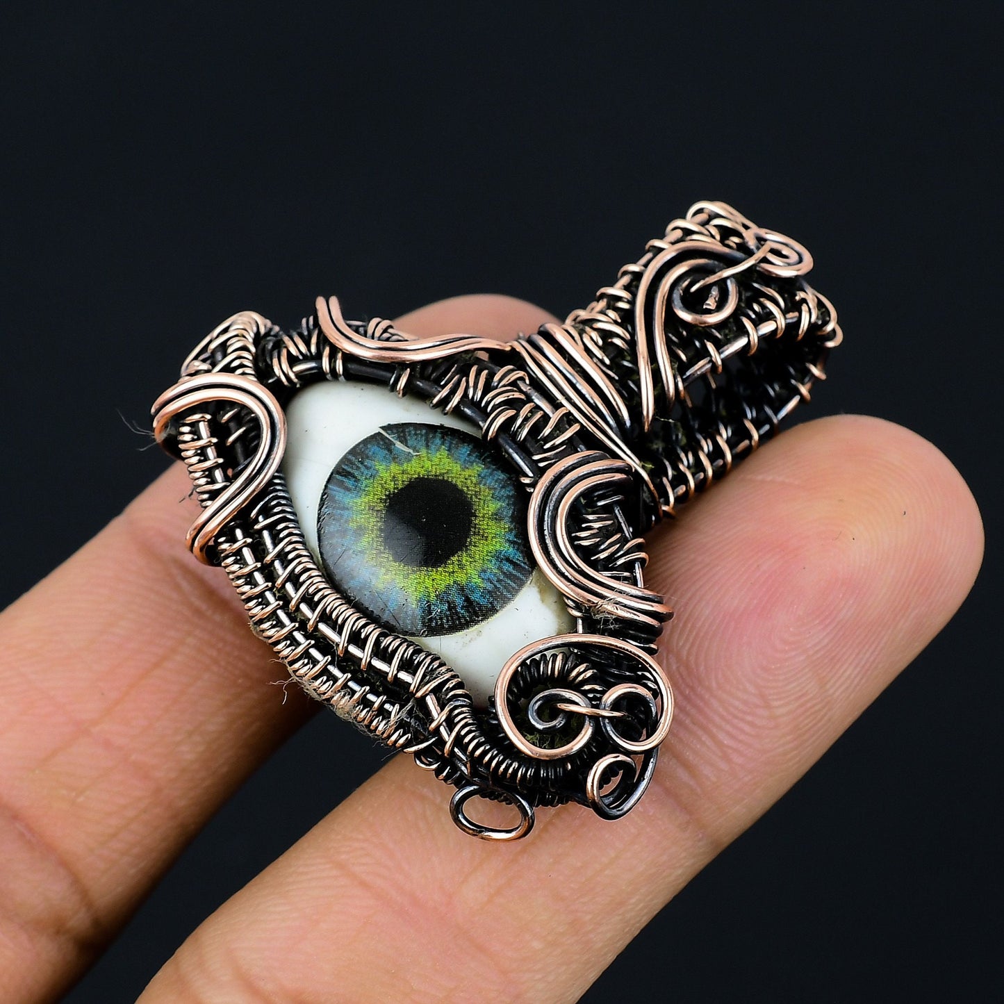 Copper Eye Brown Gemstone Pendant