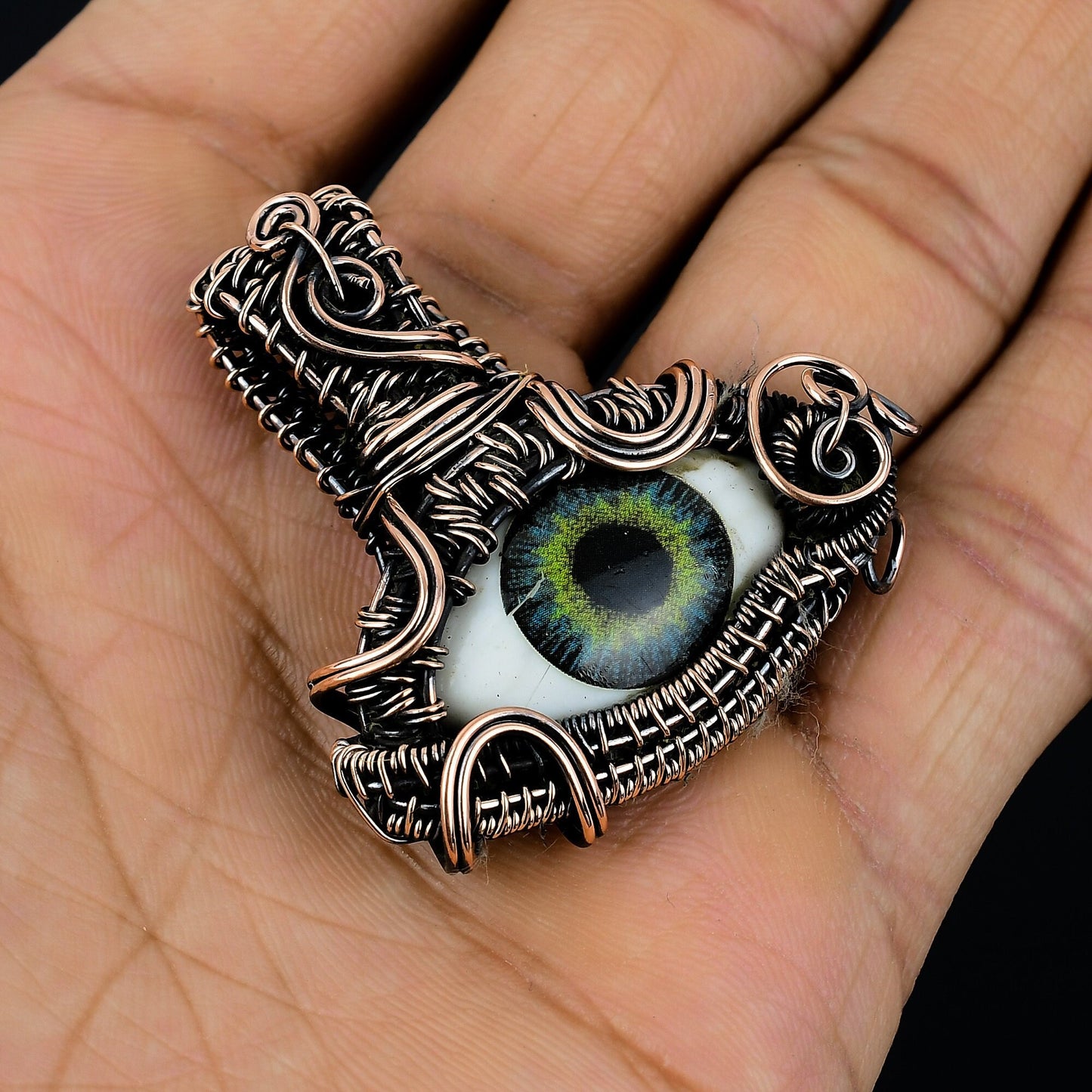 Copper Eye Brown Gemstone Pendant