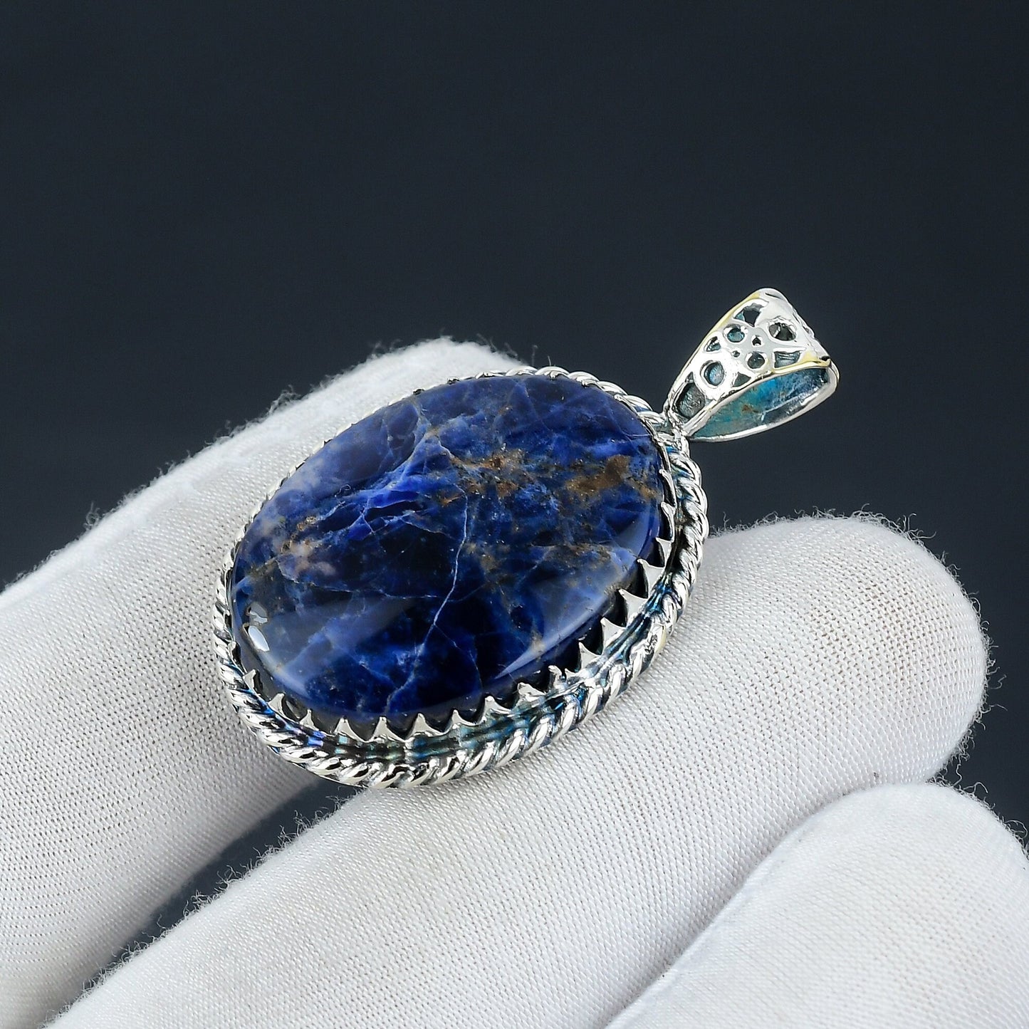 Blue Sodalite Gemstone Pendant