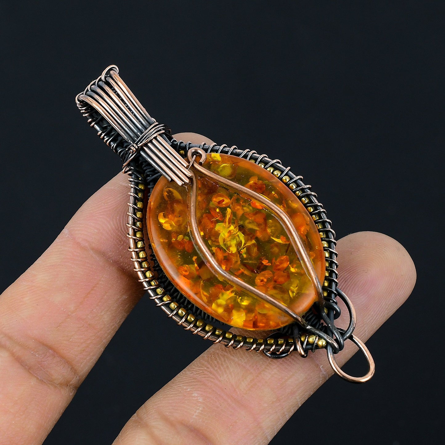 Yellow Baltic Amber Gemstone Pendant