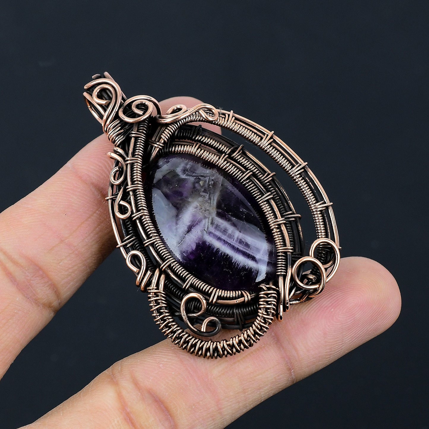 Purple Amethyst Gemstone Pendant