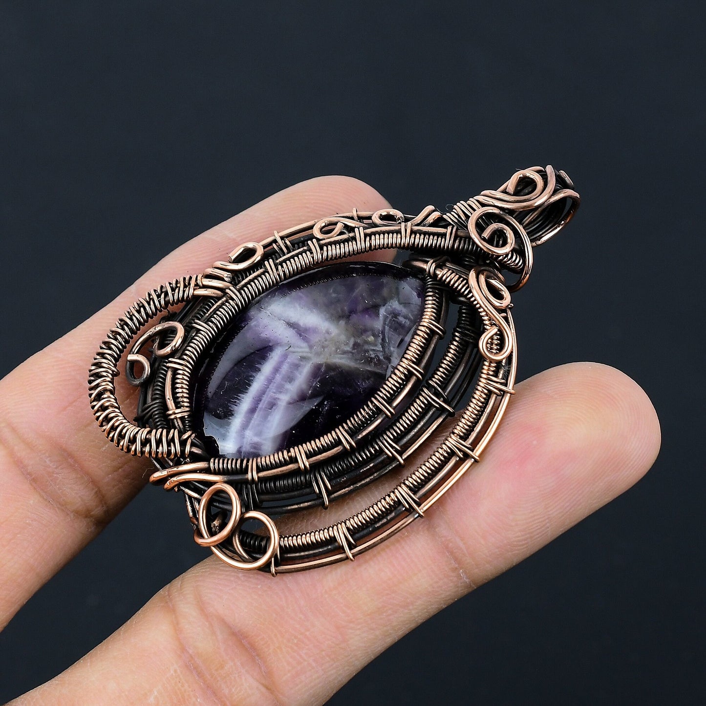 Purple Amethyst Gemstone Pendant