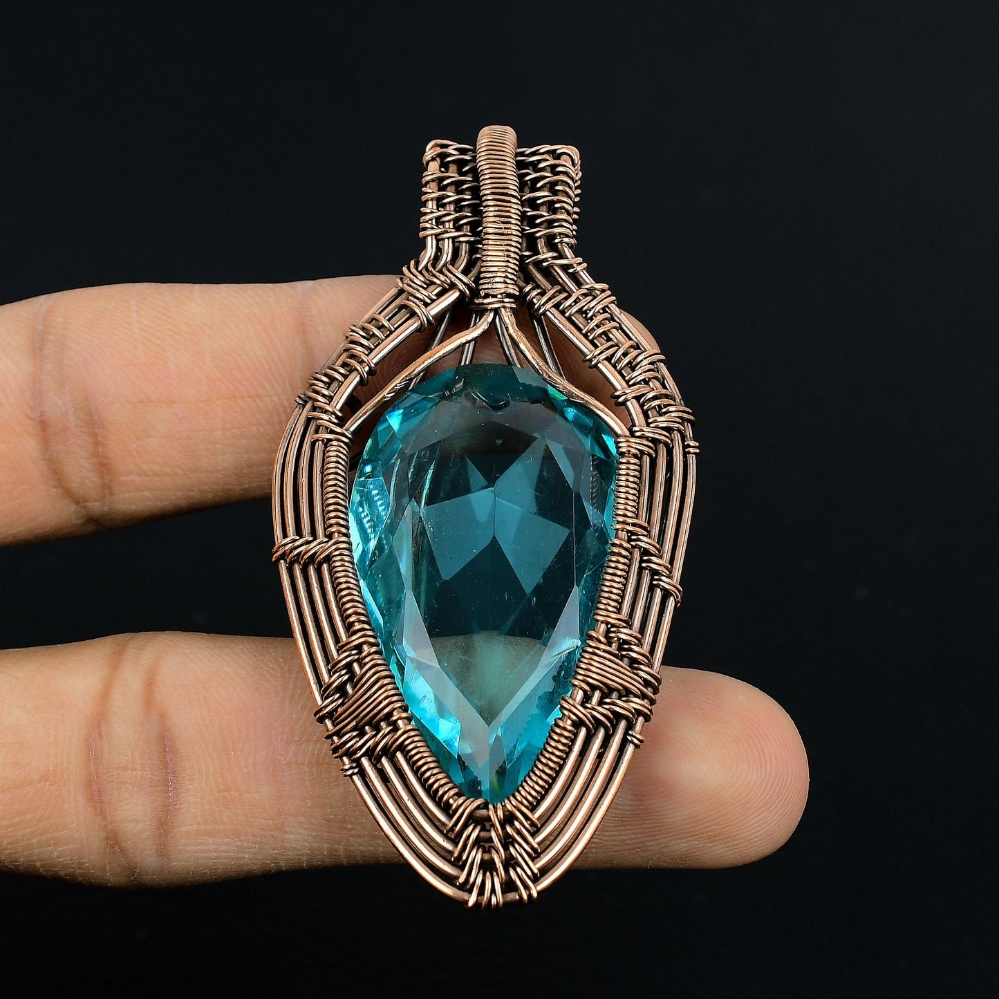 Blue Topaz Gemstone Pendant