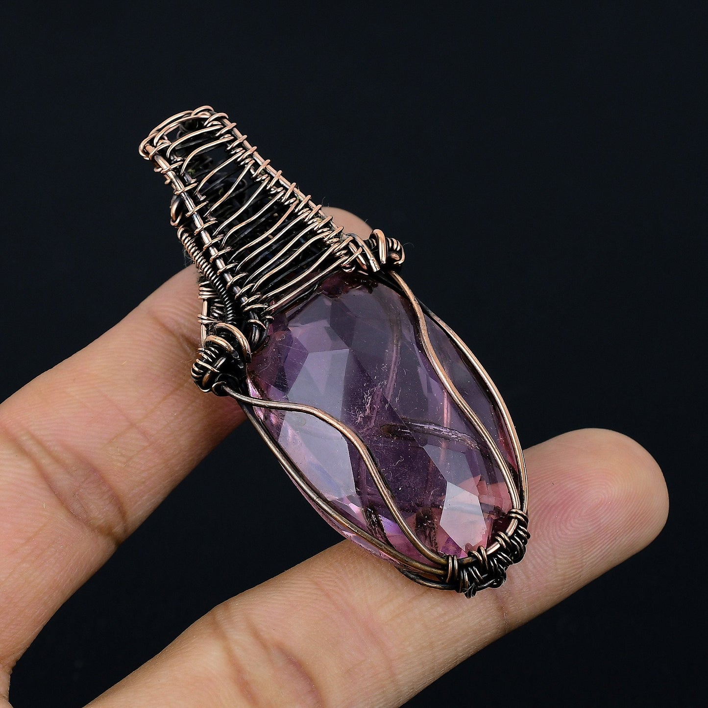Pink Kunzite Gemstone Pendant