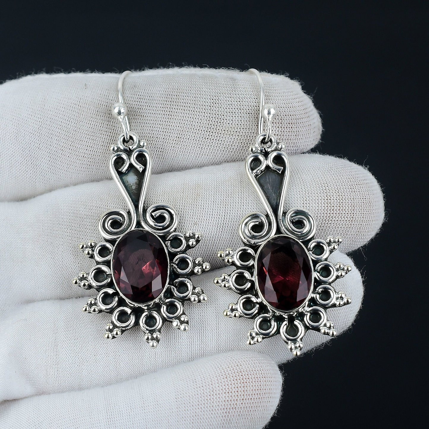 Pink Amethyst Gemstone Earrings