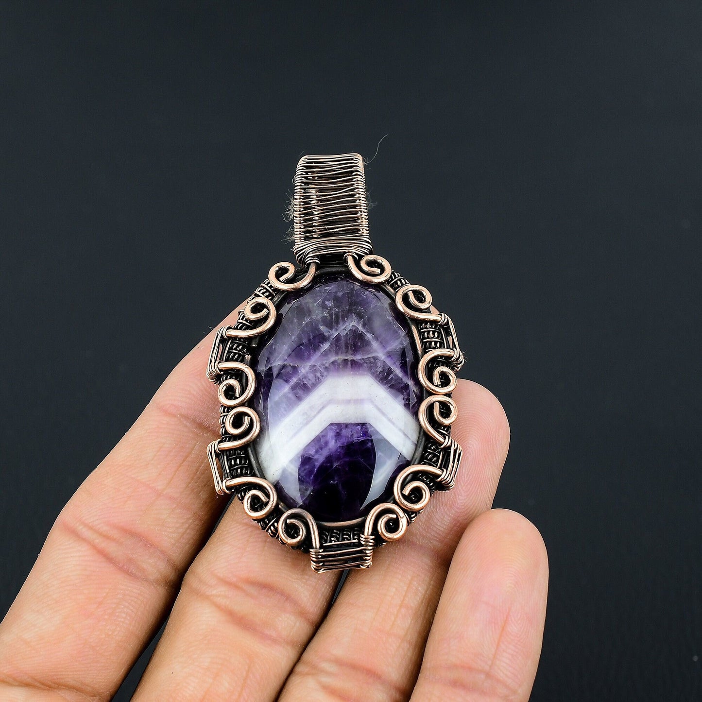 Purple Amethyst Gemstone Pendant