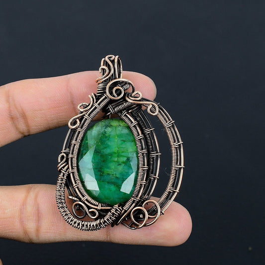Emerald Green Gemstone Pendant