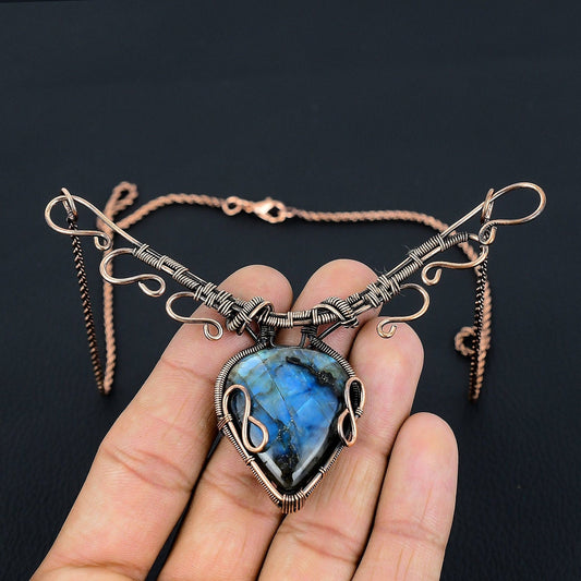 Blue Labradorite Gemstone Pendant