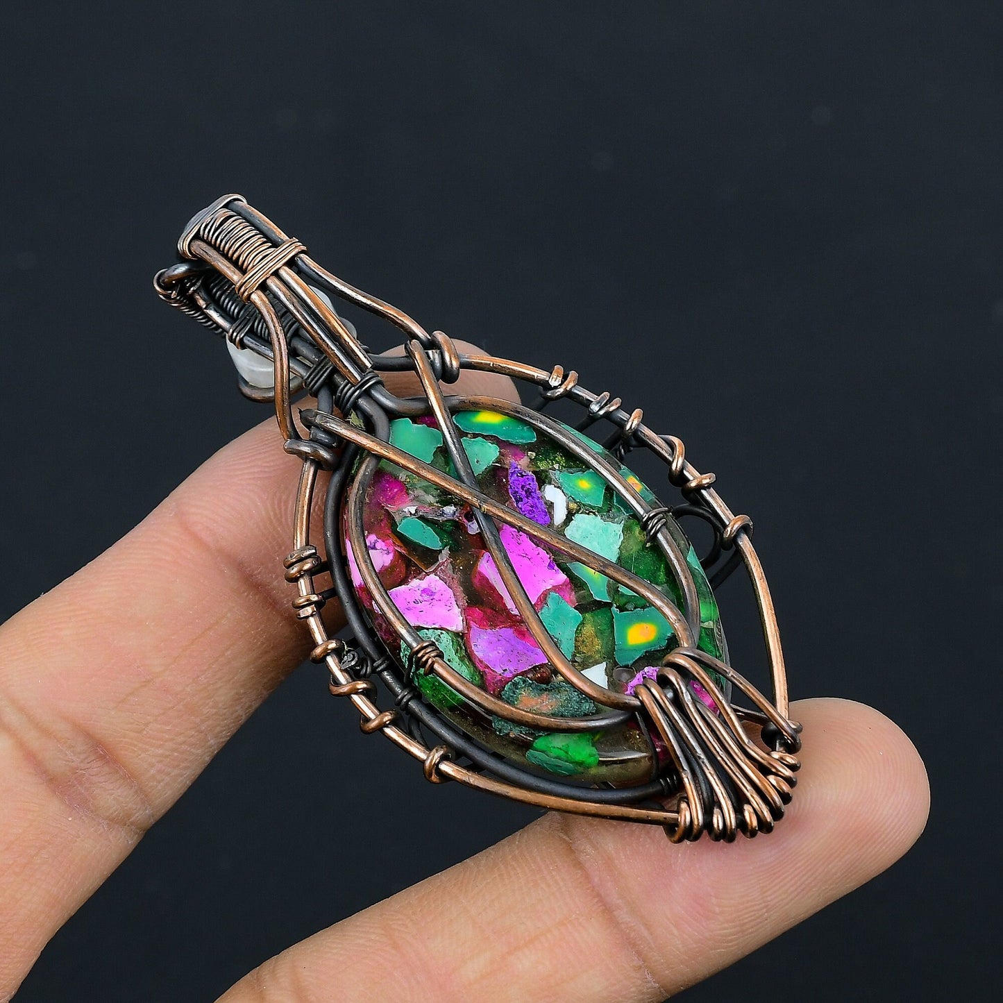 Turquoise Evil Eye Gemstone Pendant
