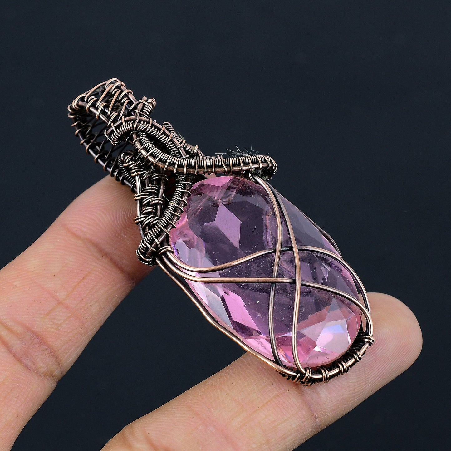 Pink Kunzite Gemstone Pendant