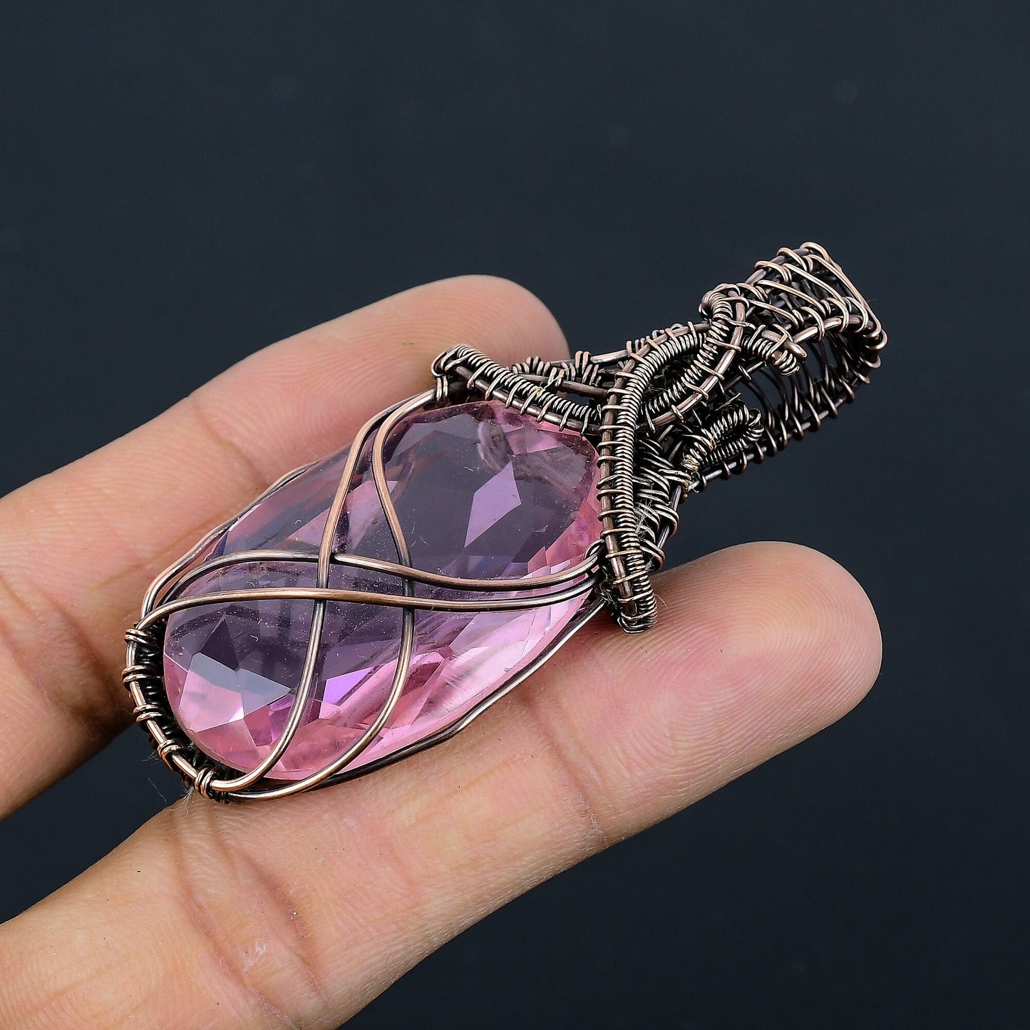 Pink Kunzite Gemstone Pendant