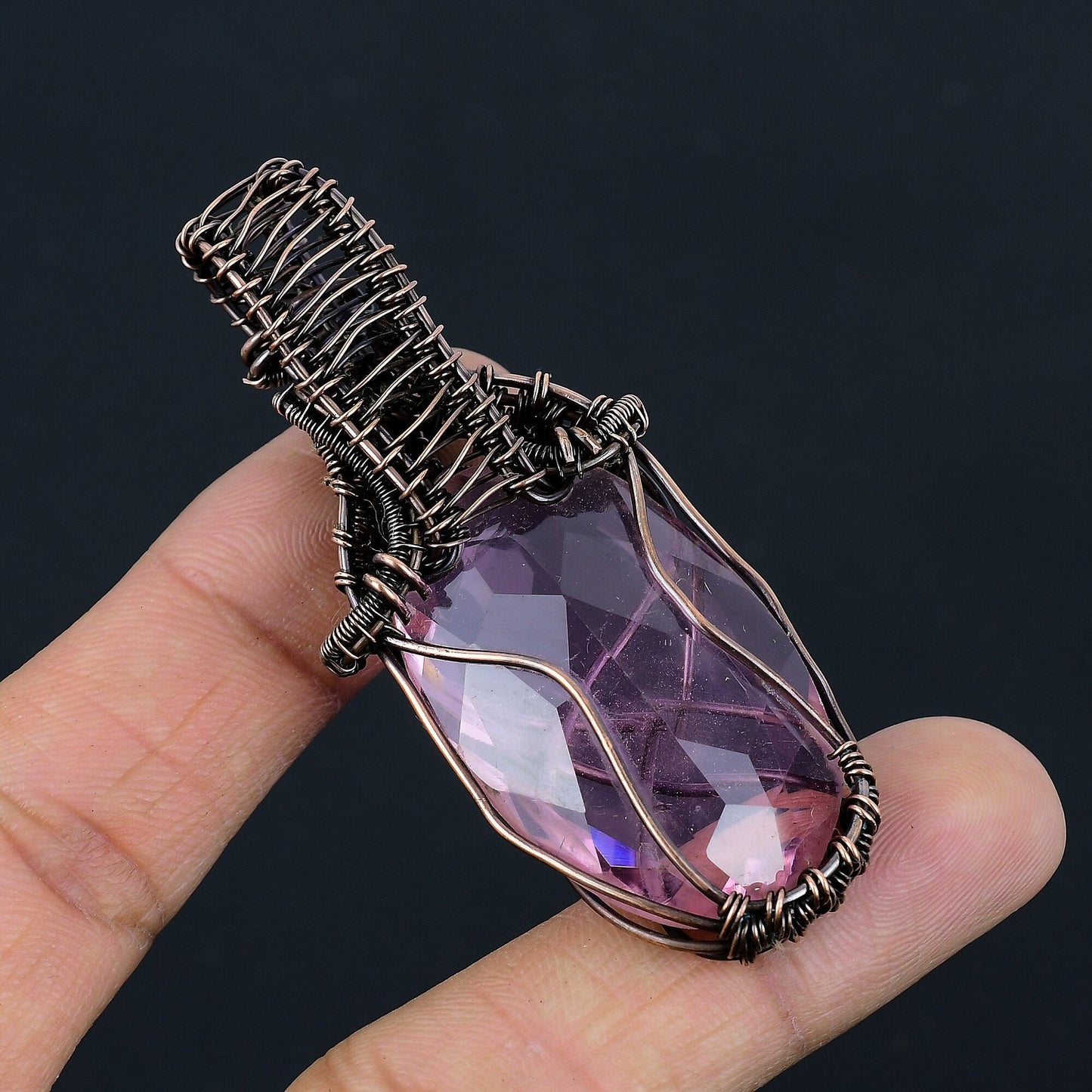 Pink Kunzite Gemstone Pendant