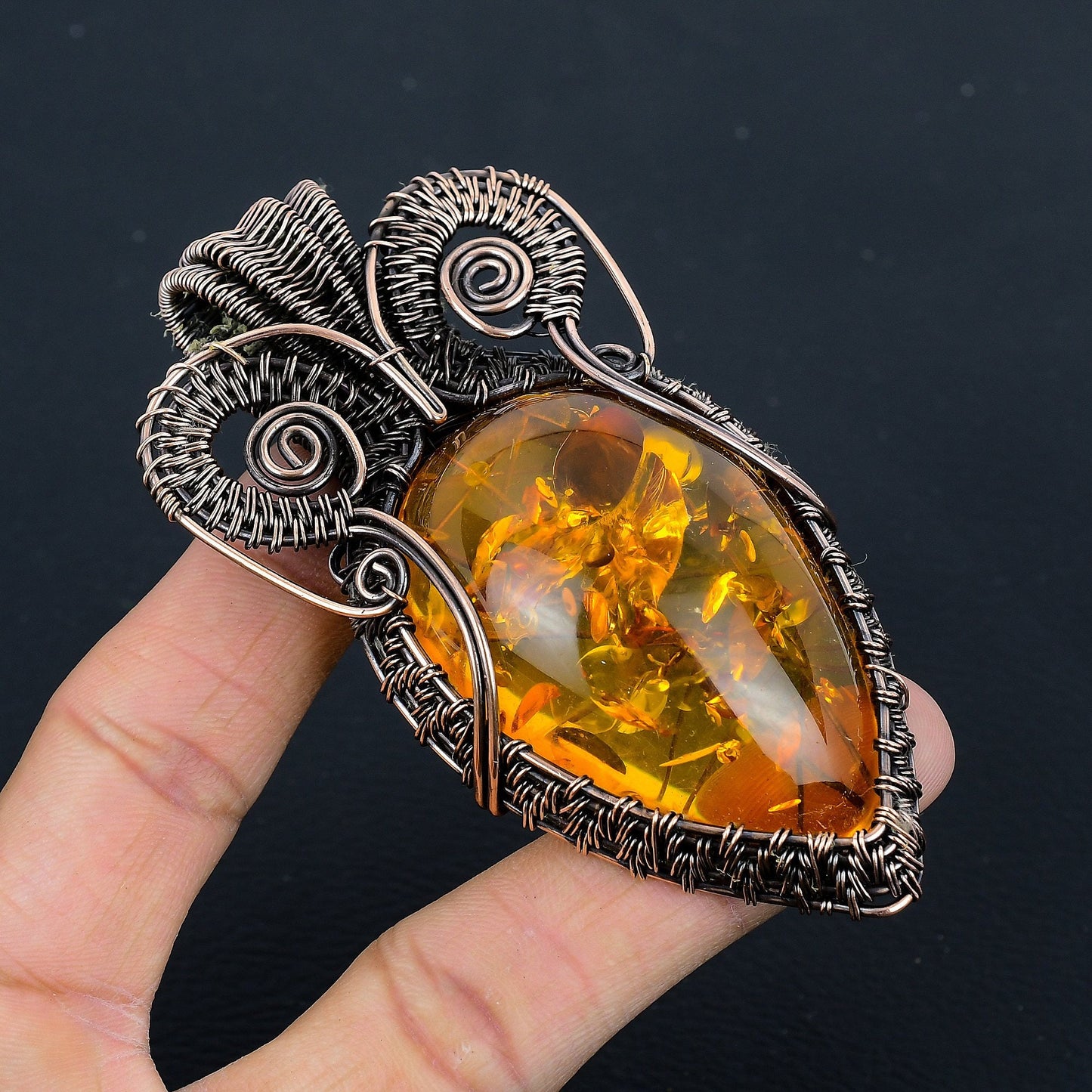 Amber Gemstone Pendant
