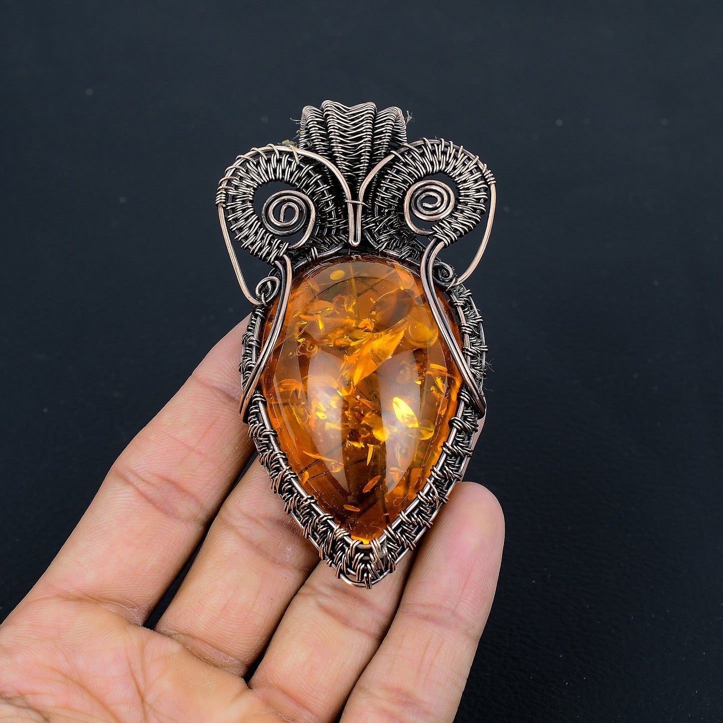 Amber Gemstone Pendant