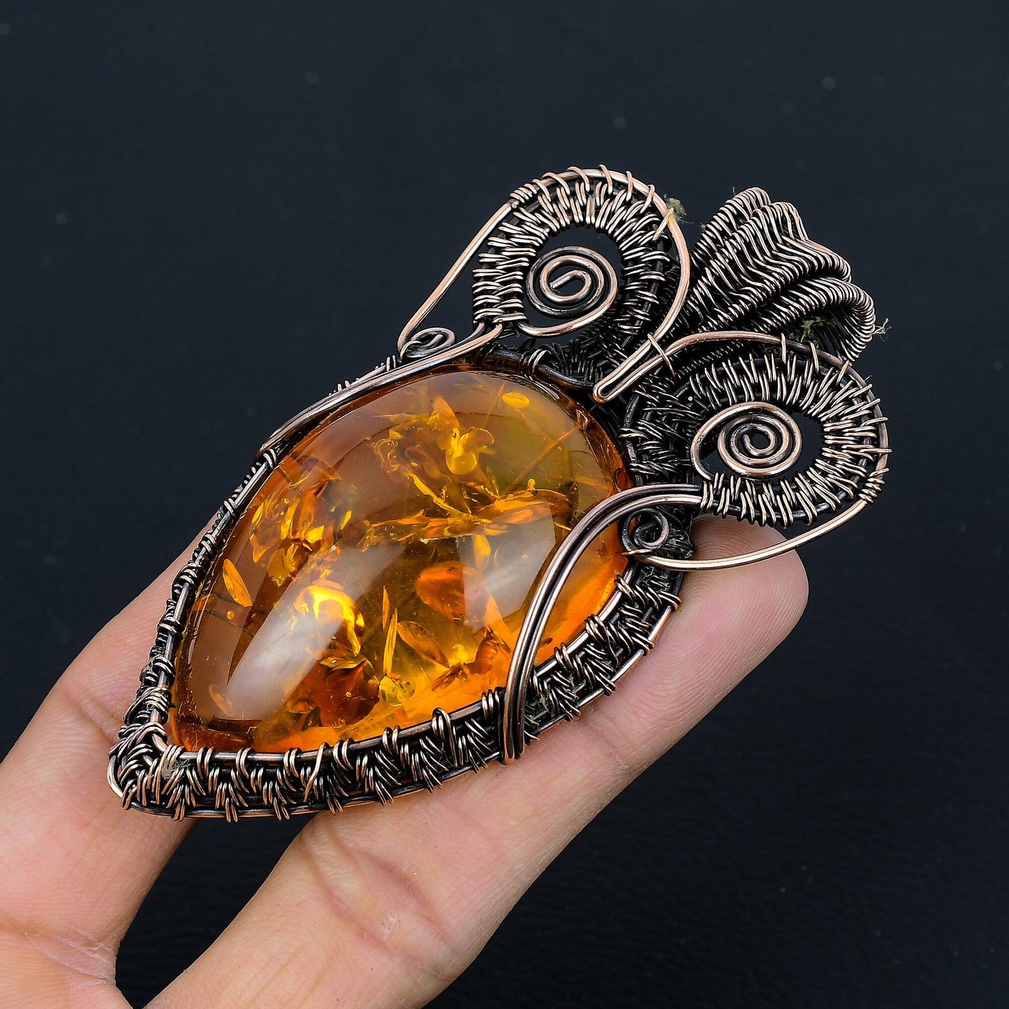 Amber Gemstone Pendant