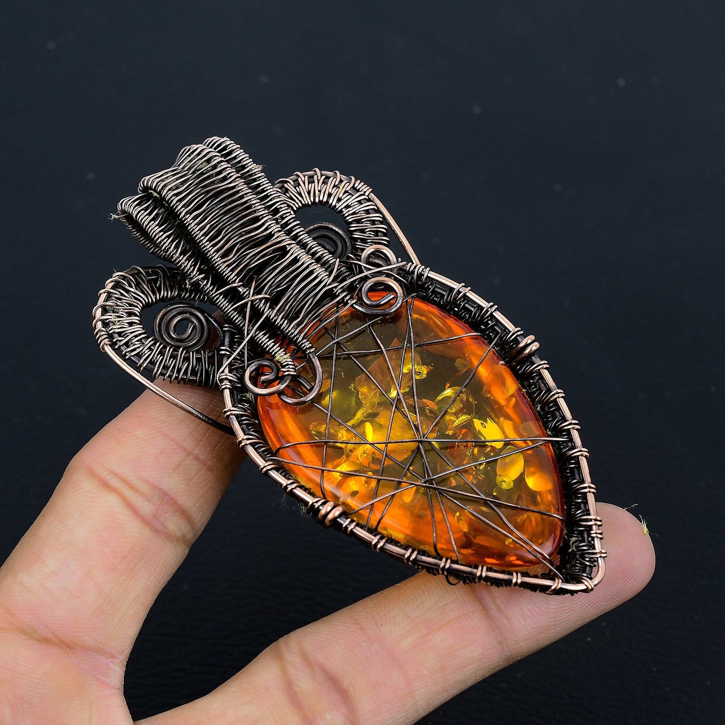 Amber Gemstone Pendant