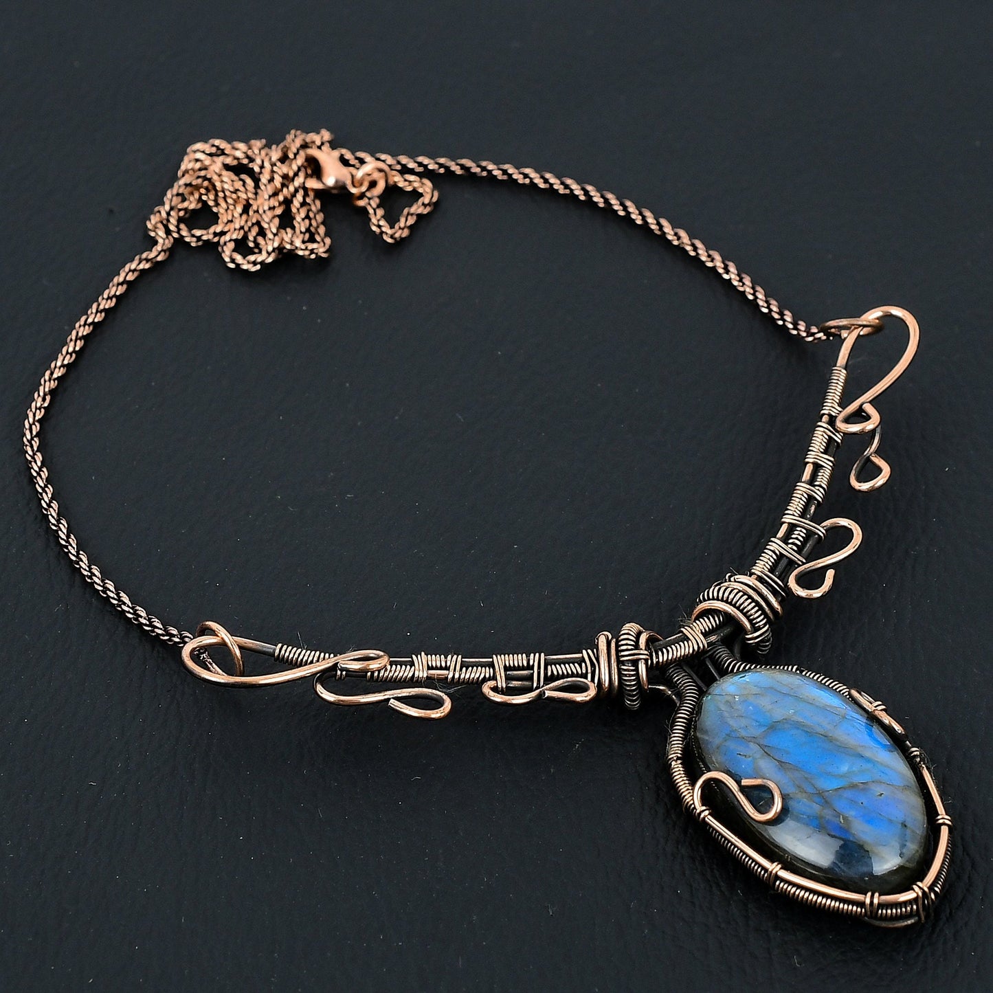 Blue Labradorite Gemstone Pendant