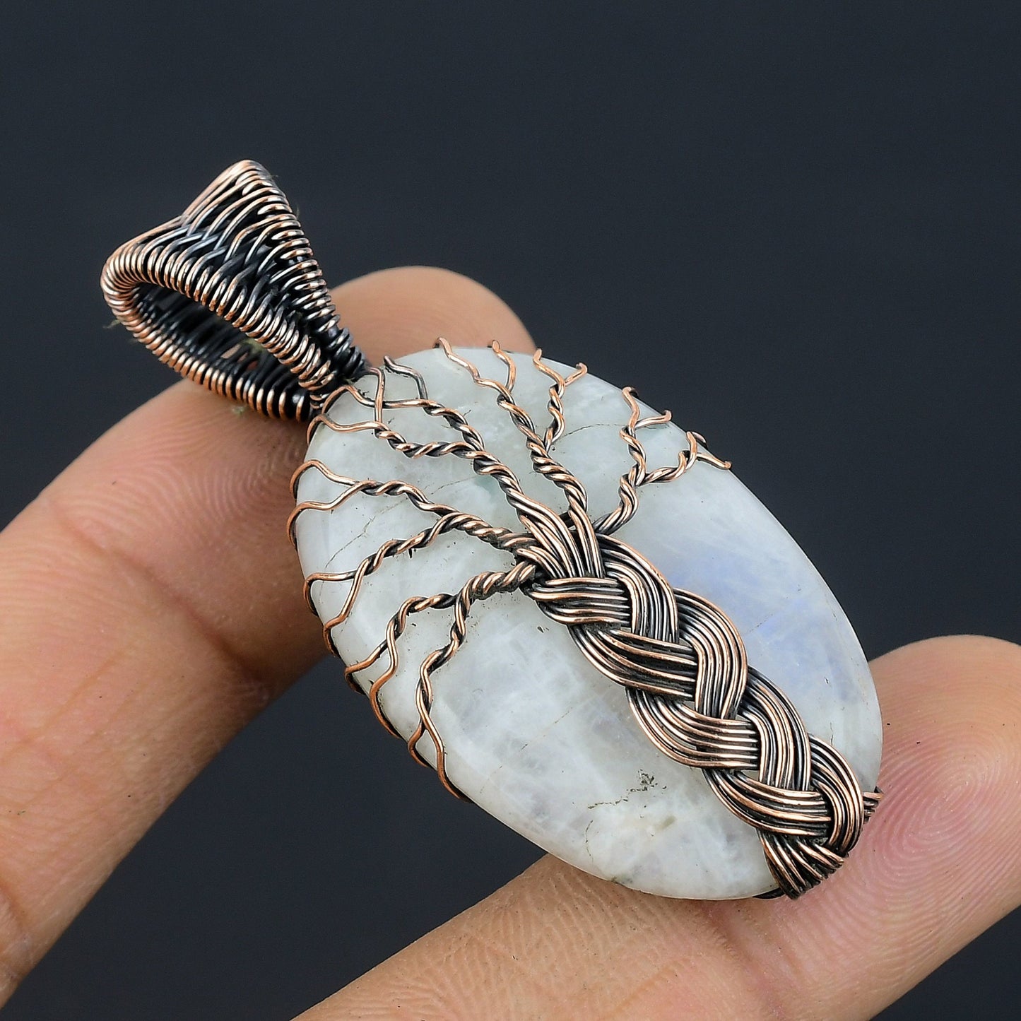 Rainbow Moonstone Gemstone Pendant