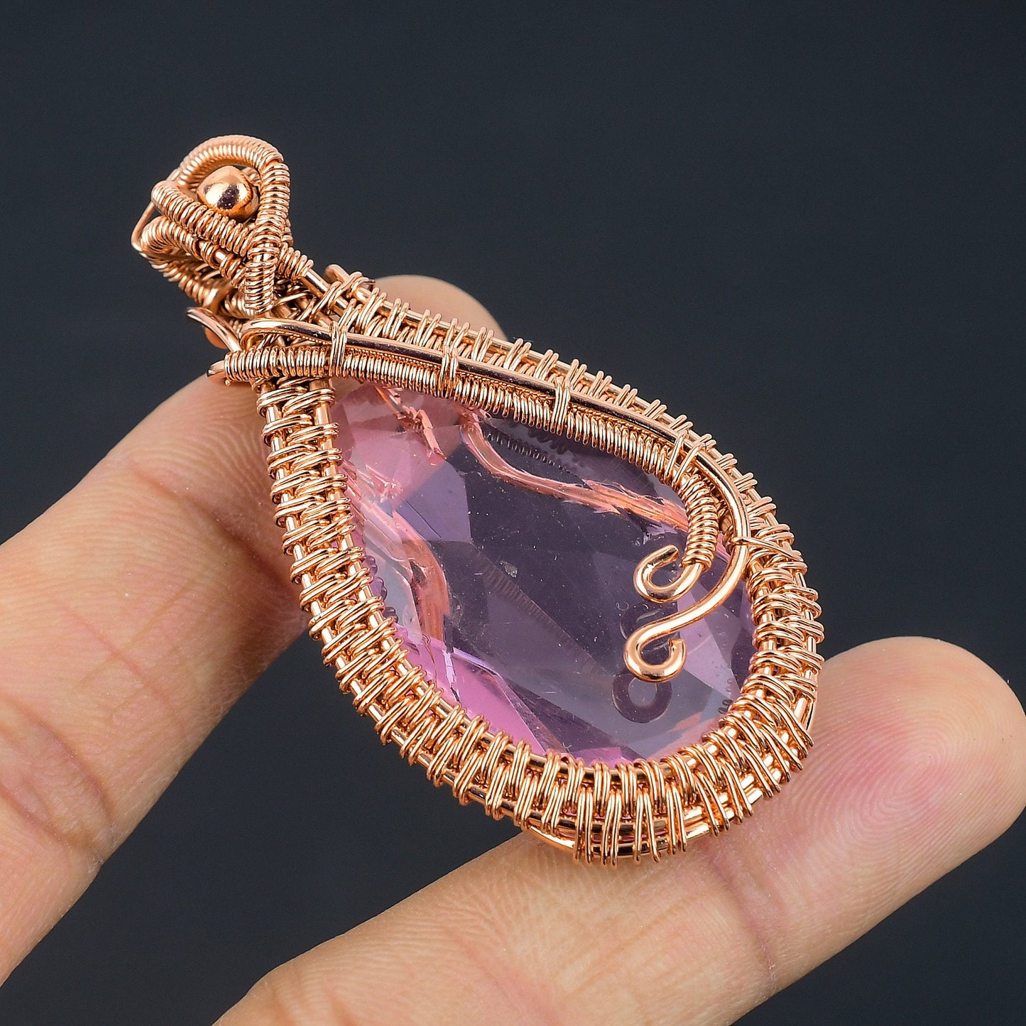 Pink Kunzite Gemstone Pendant