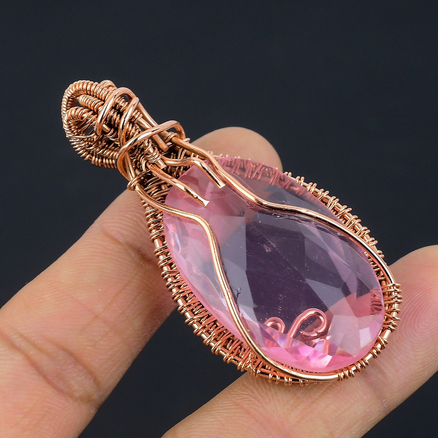 Pink Kunzite Gemstone Pendant