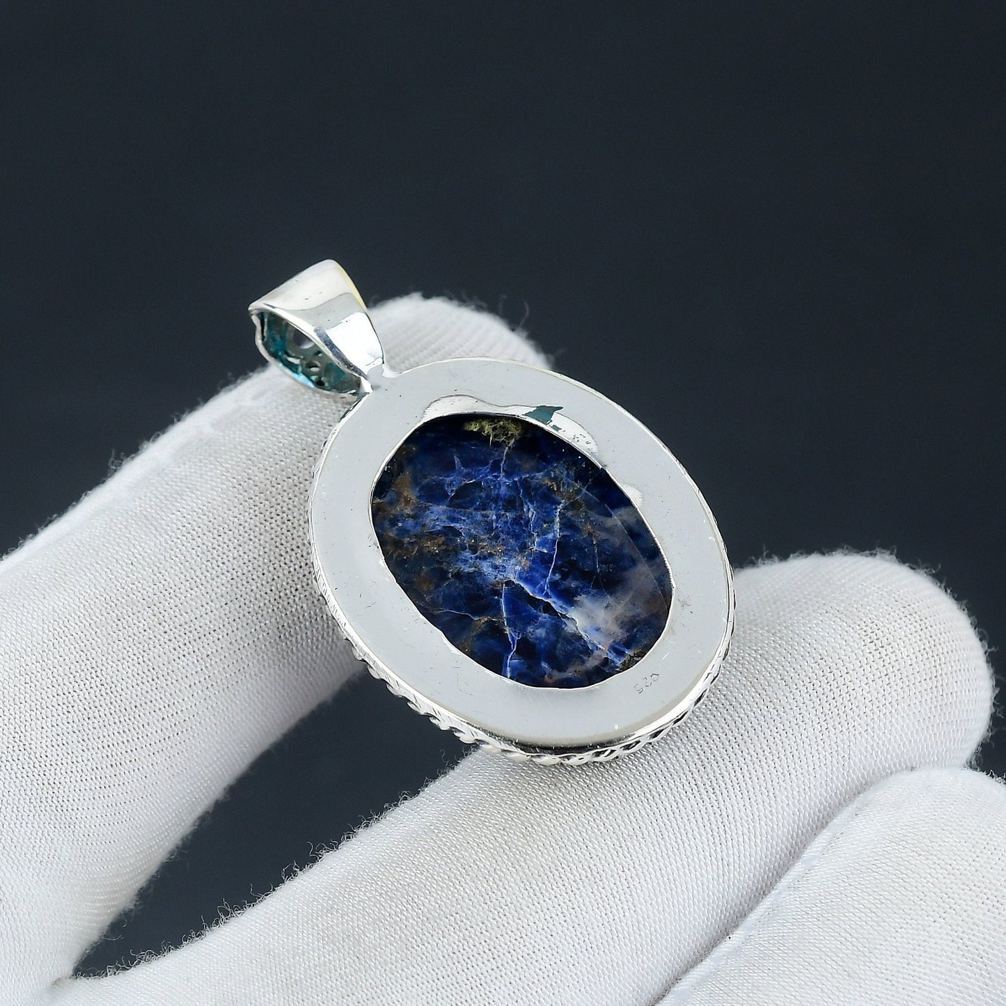 Blue Sodalite Gemstone Pendant