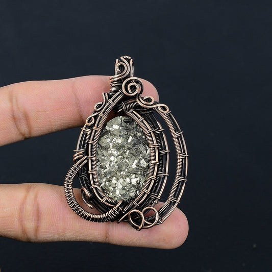 Golden Pyrite Gemstone Pendant