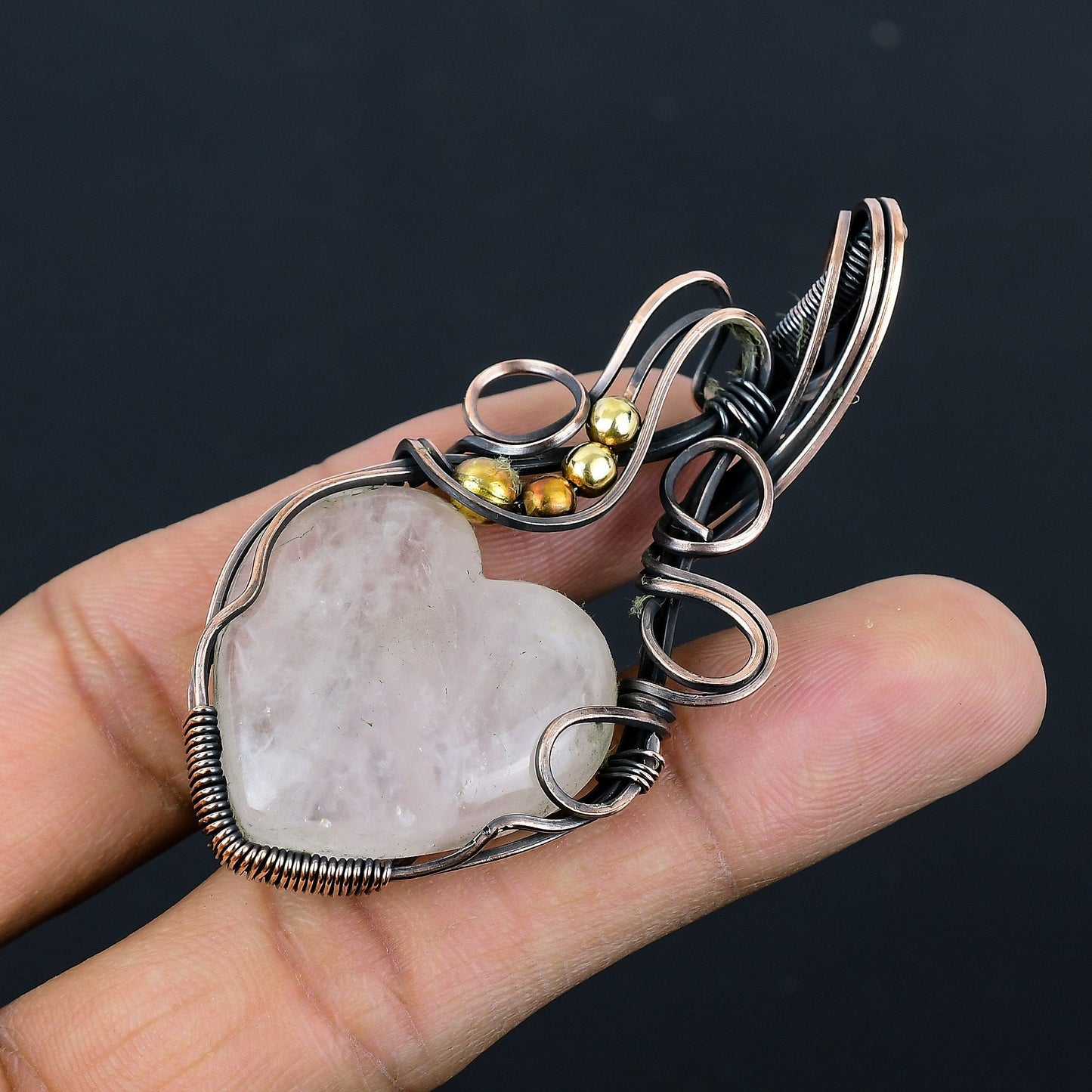 Rose Quartz Gemstone Pendant