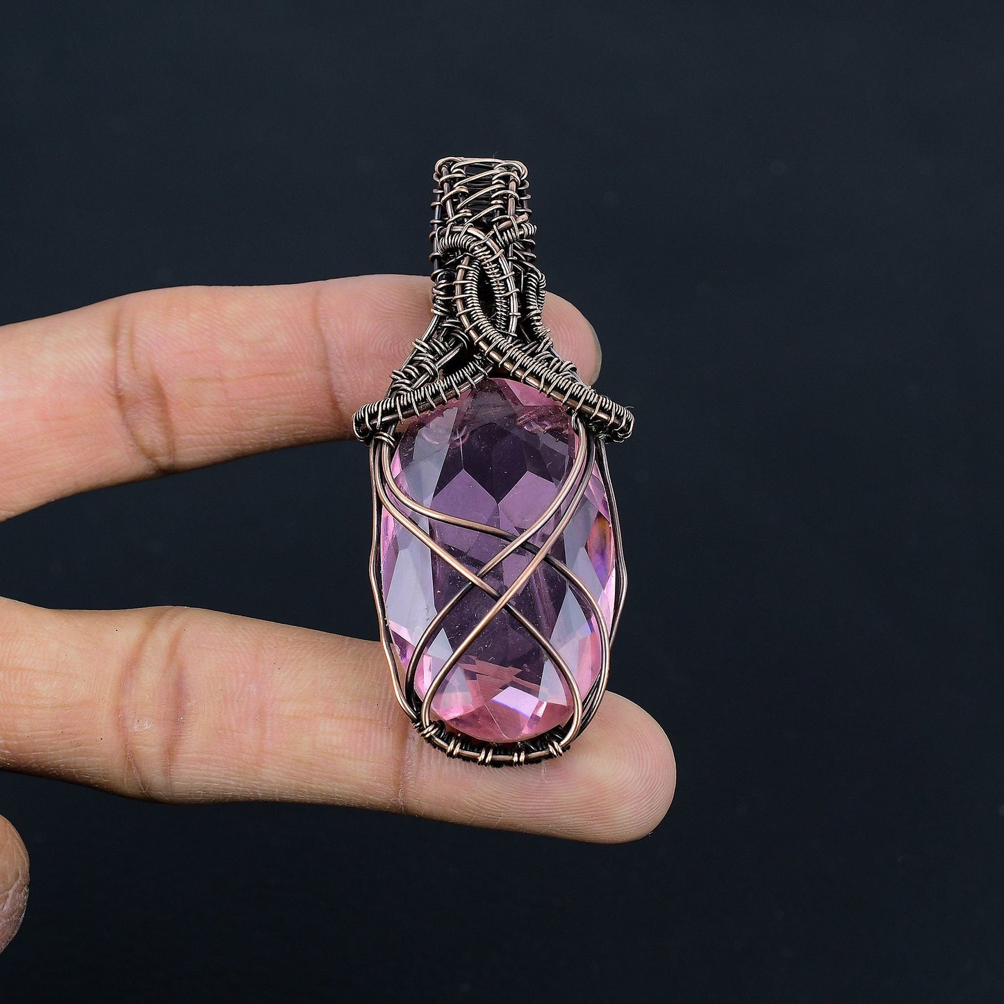 Pink Kunzite Gemstone Pendant