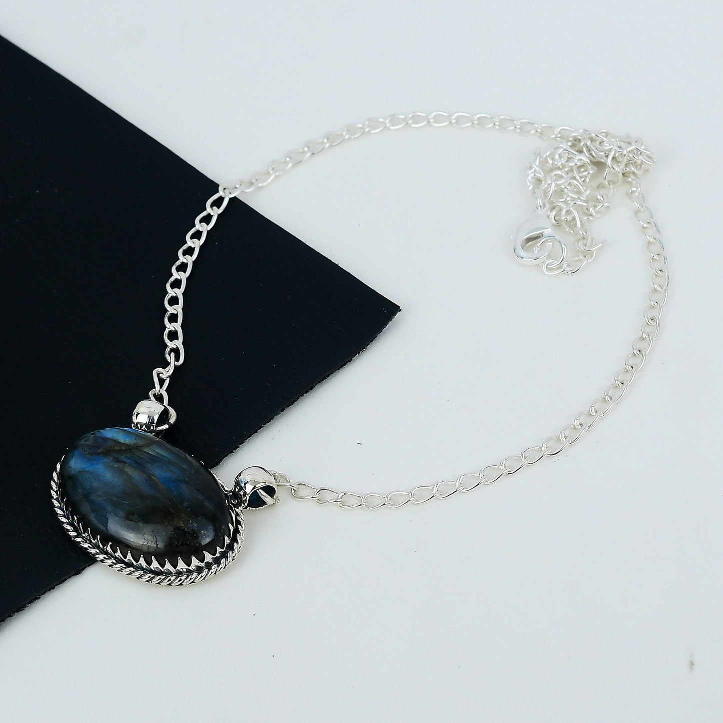 Blue Labradorite Gemstone Necklace