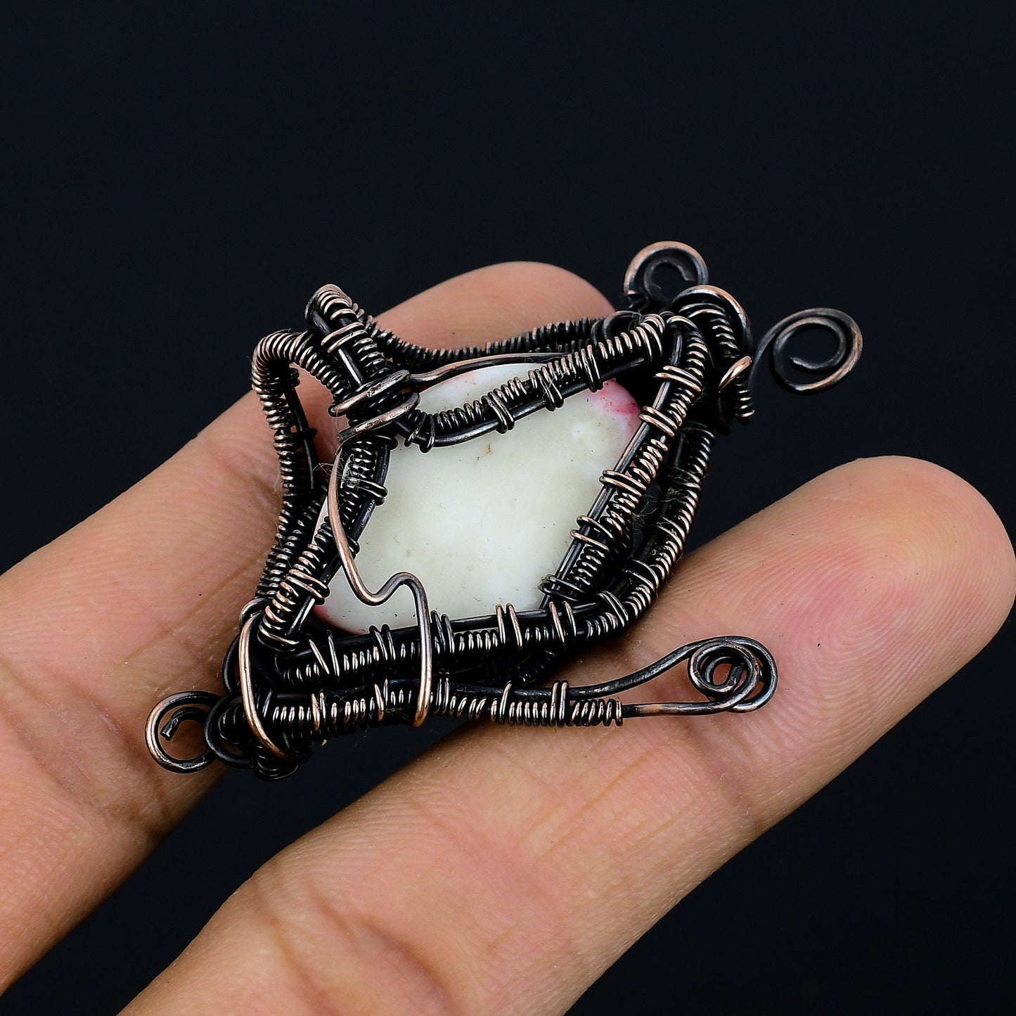 Brown Human Eye Gemstone Pendant