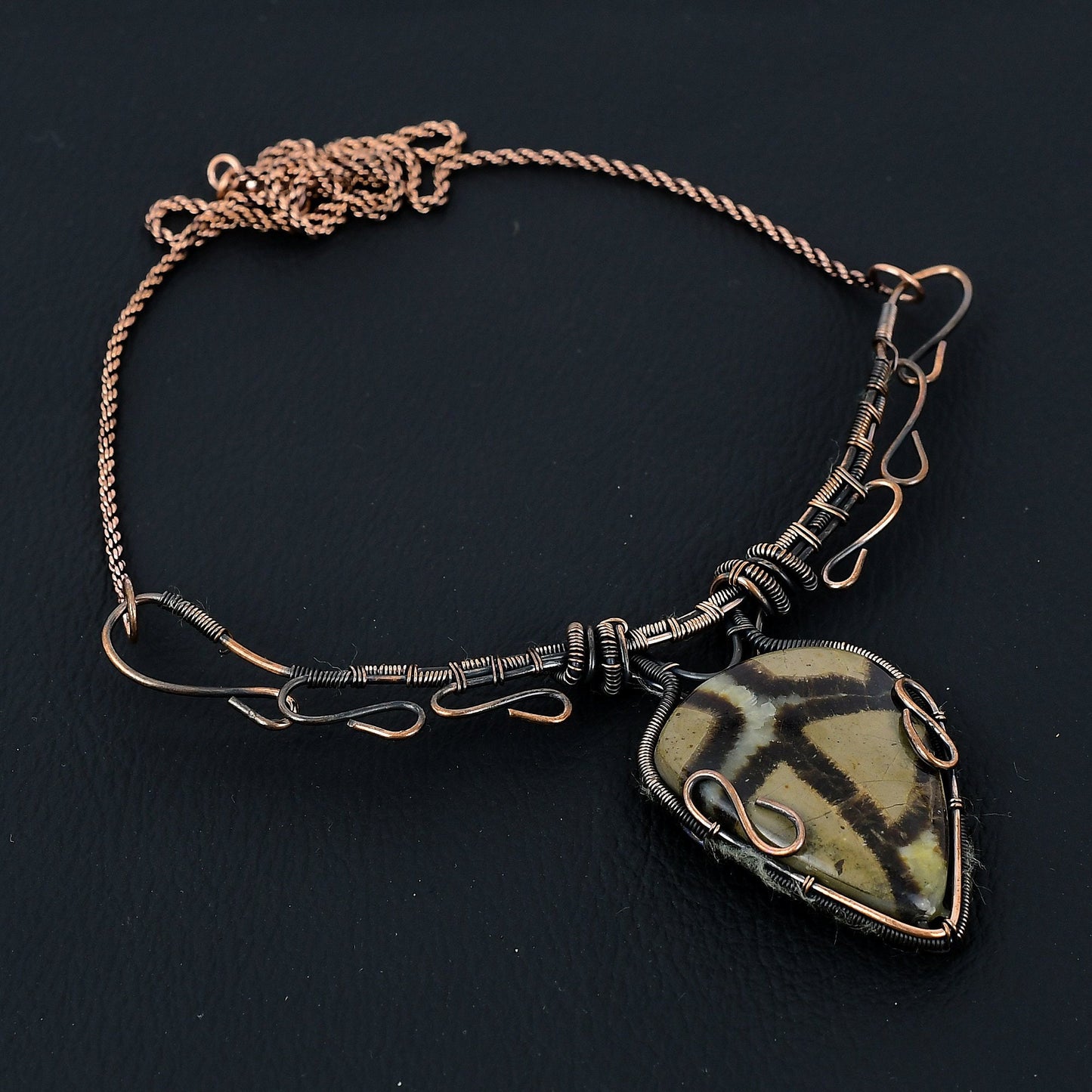 Brown Septarian Gemstone Necklace