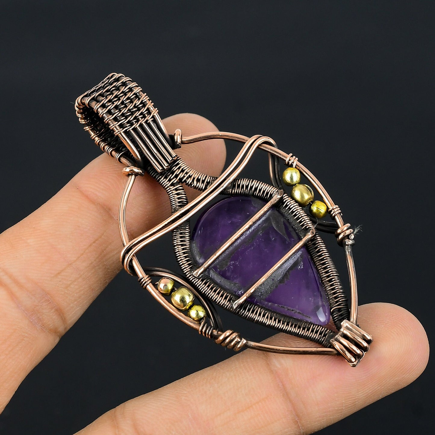 Purple Amethyst Gemstone Pendant