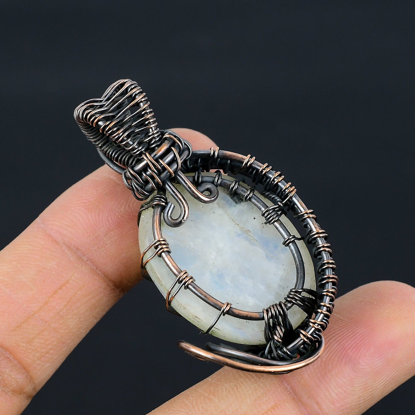 Rainbow Moonstone Gemstone Pendant