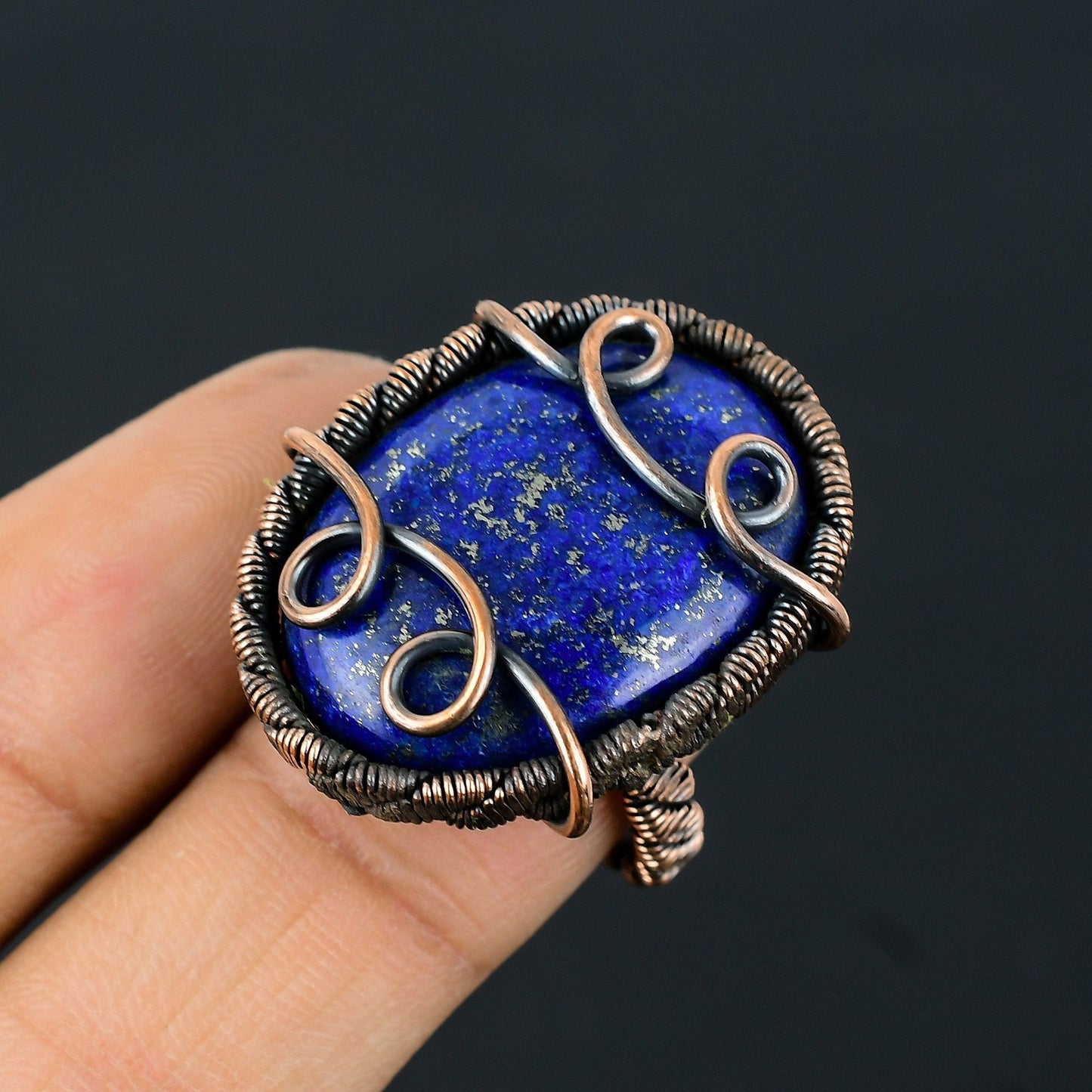Blue Lapis Gemstone Ring
